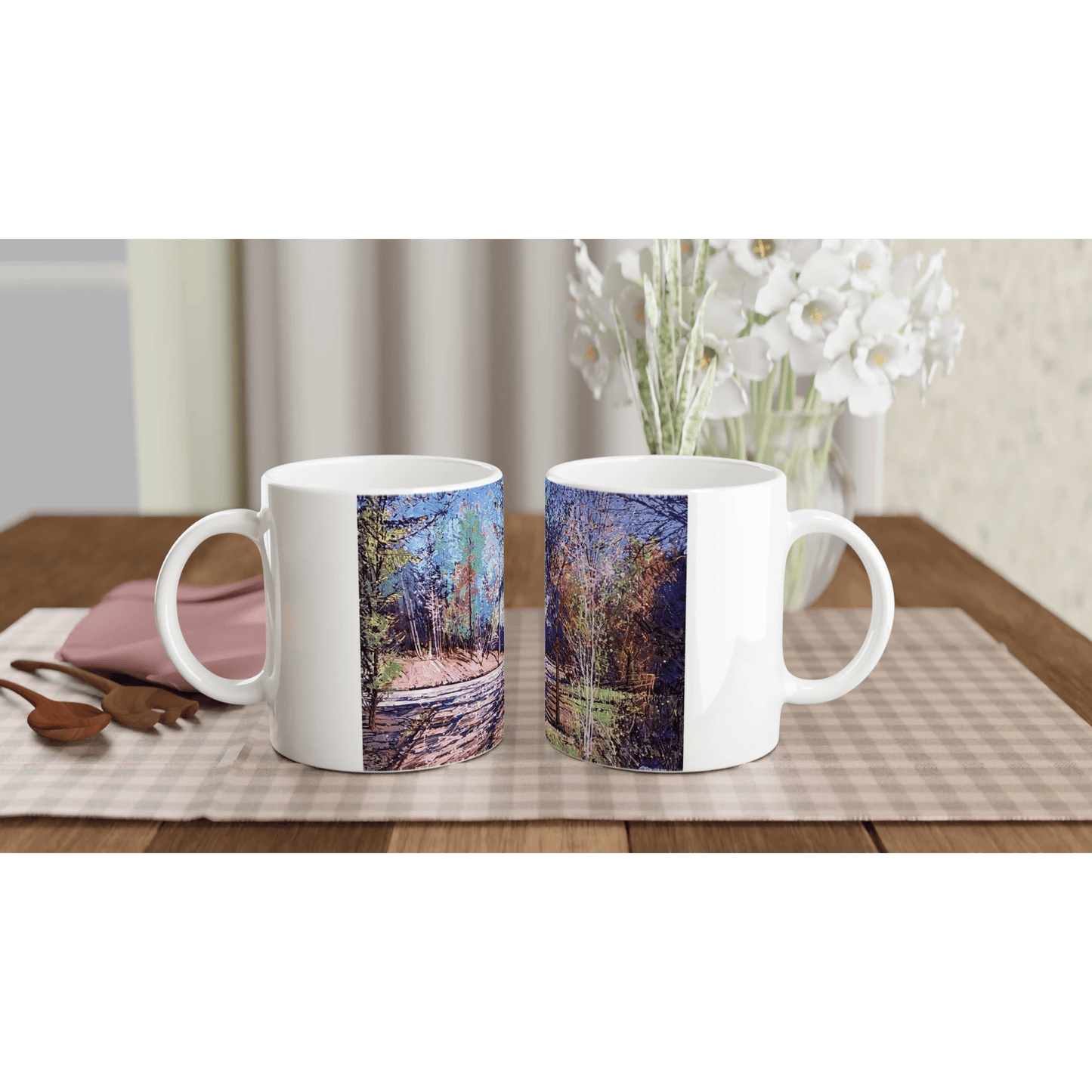 Road twist - White 11oz Ceramic Mug - eduardgurevich