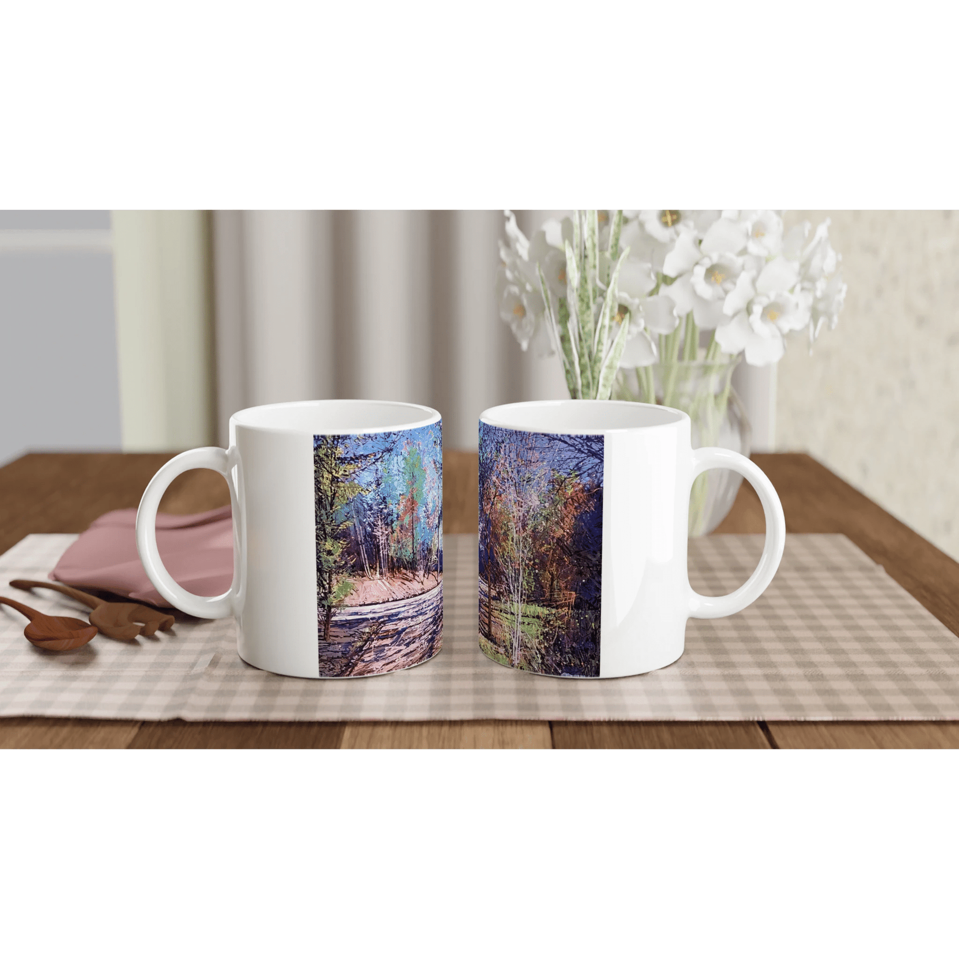Road twist - White 11oz Ceramic Mug - eduardgurevich