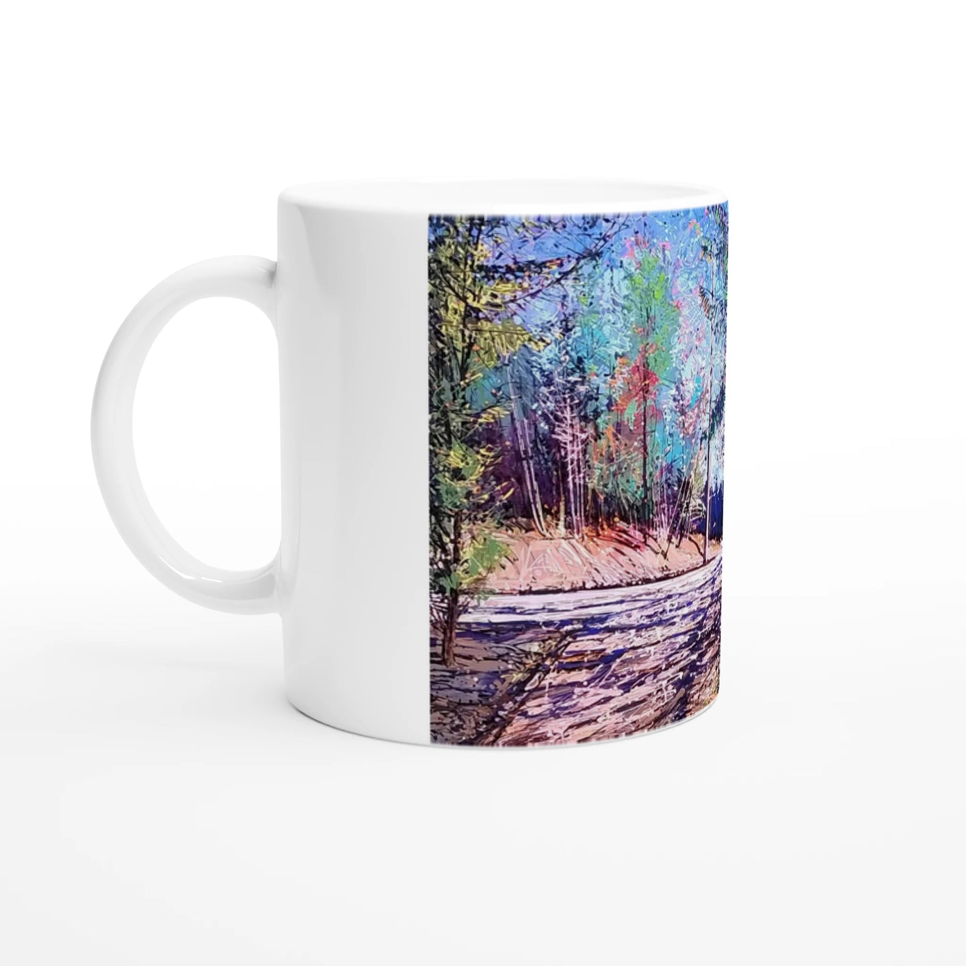Road twist - White 11oz Ceramic Mug - eduardgurevich