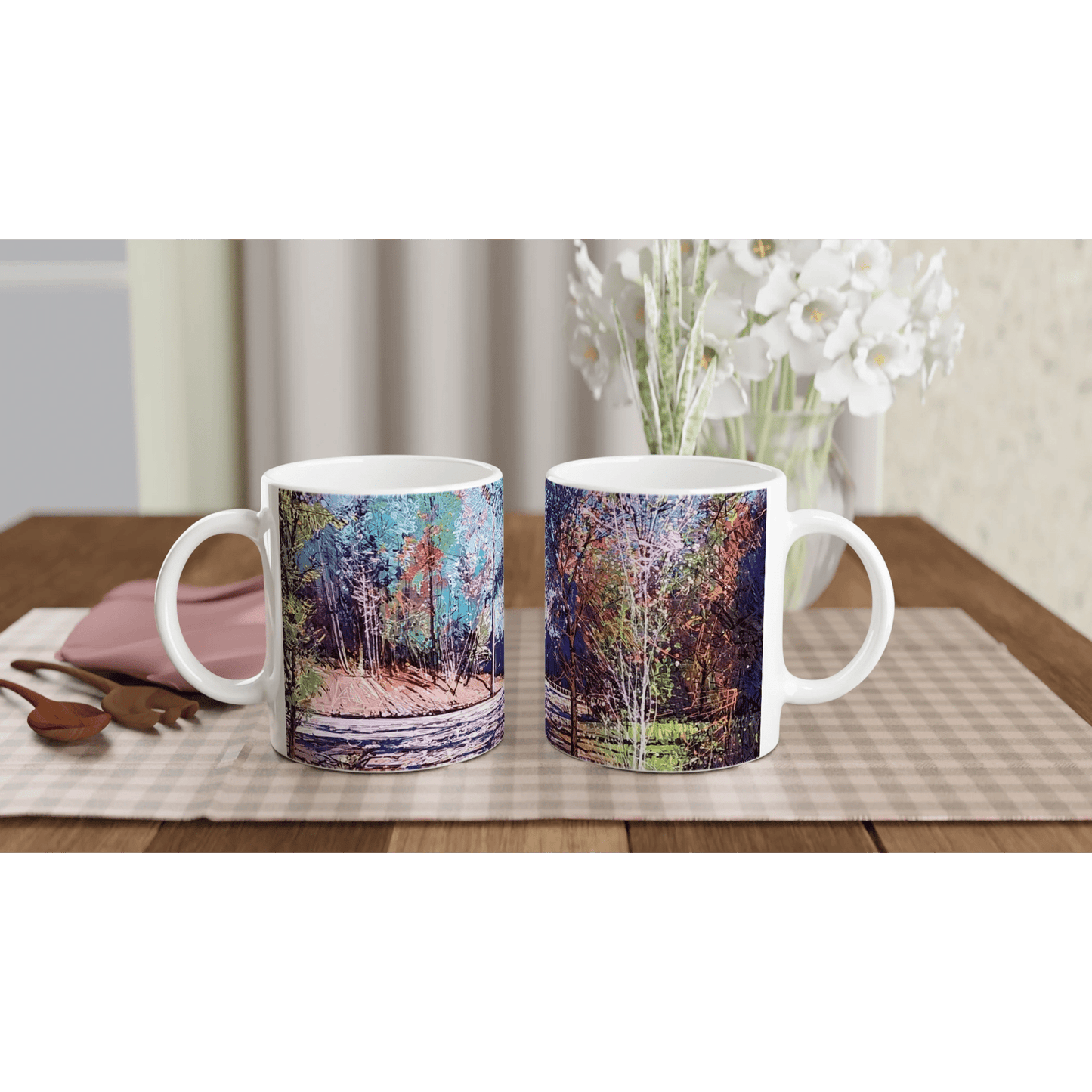 Road twist - White 11oz Ceramic Mug - eduardgurevich