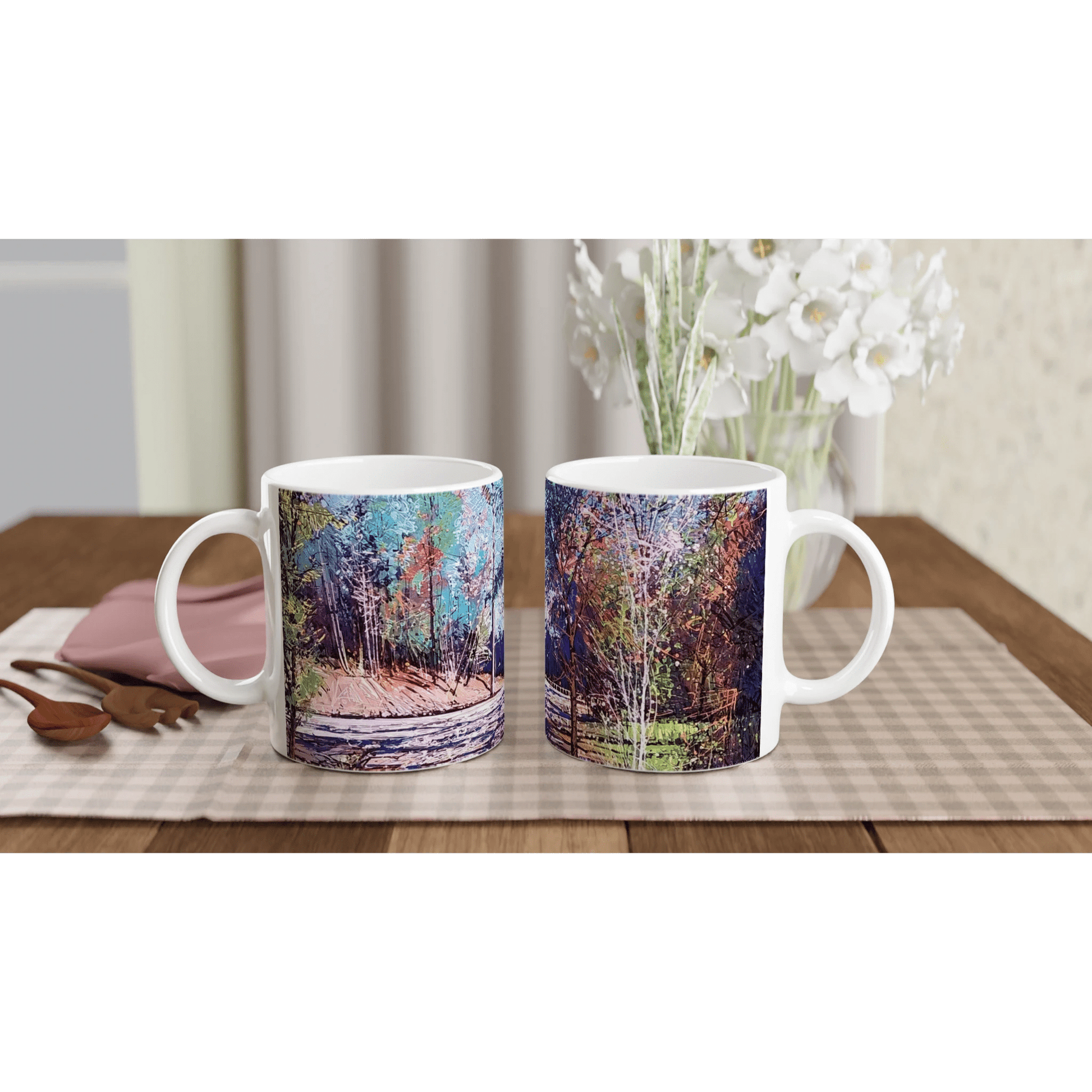 Road twist - White 11oz Ceramic Mug - eduardgurevich