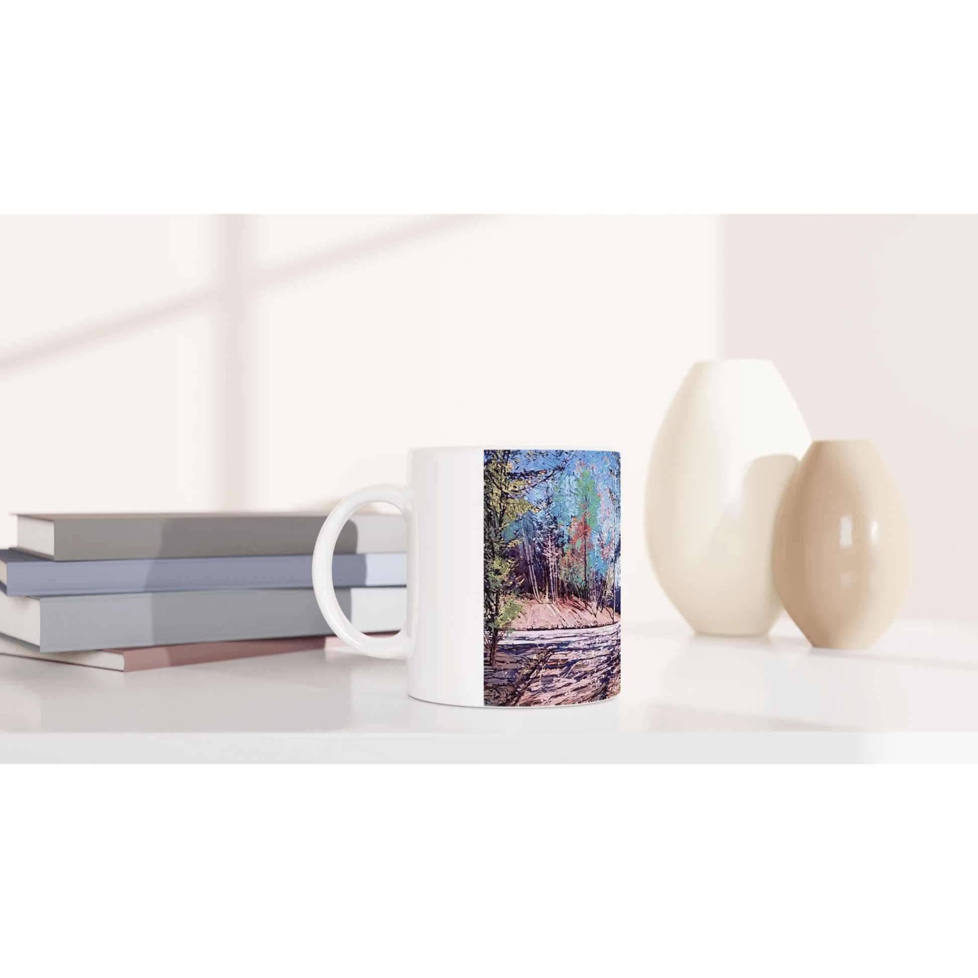 Road twist - White 11oz Ceramic Mug - eduardgurevich