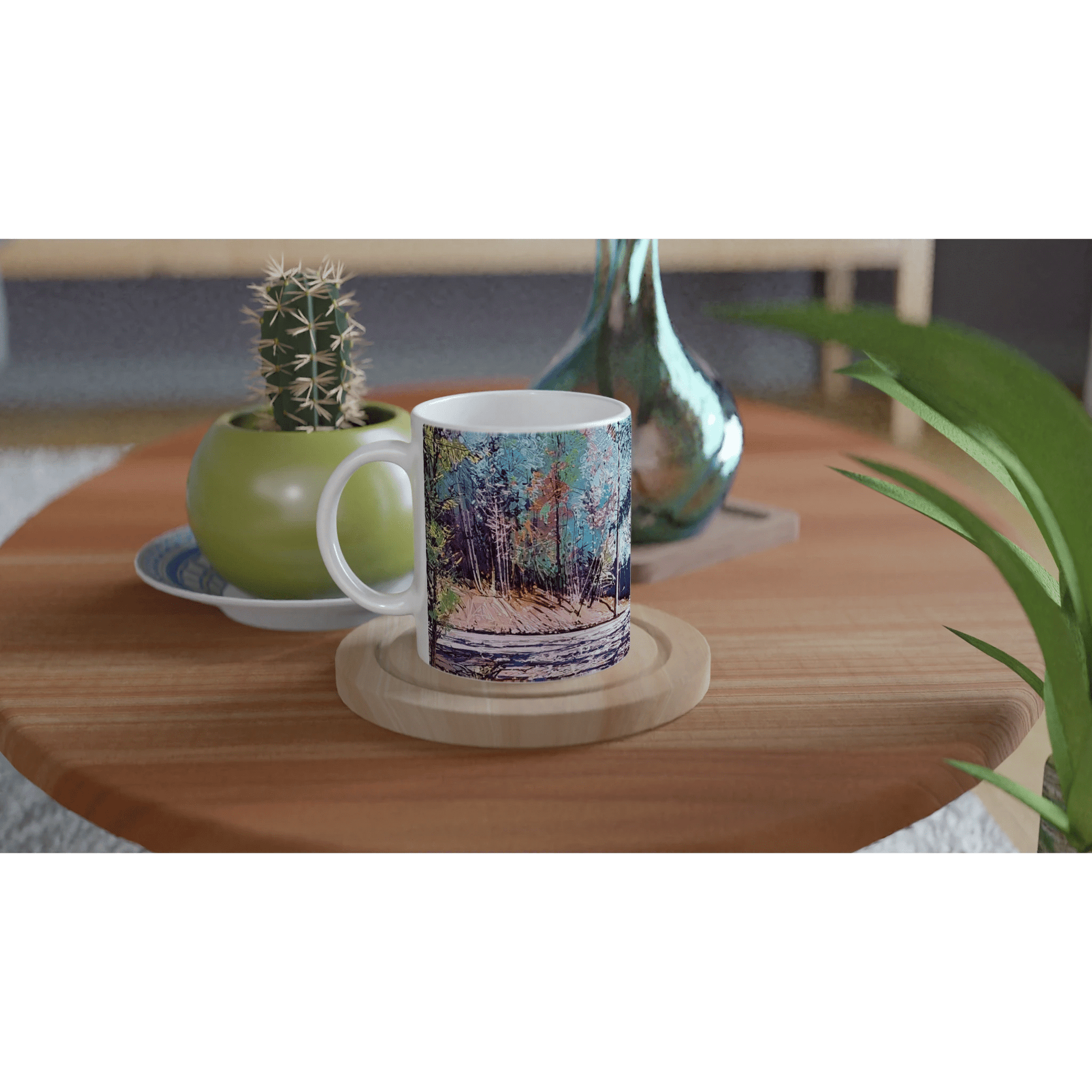Road twist - White 11oz Ceramic Mug - eduardgurevich