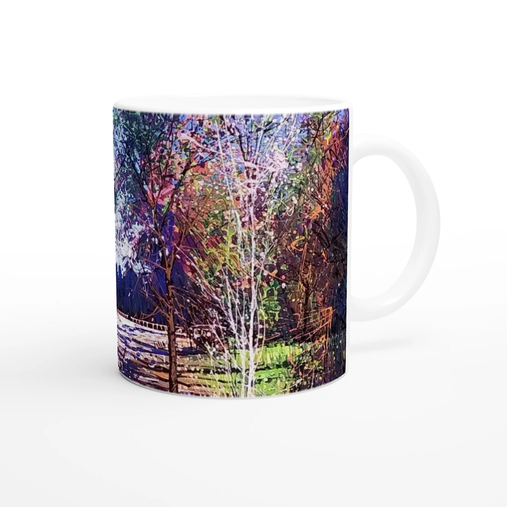 Road twist - White 11oz Ceramic Mug - eduardgurevich
