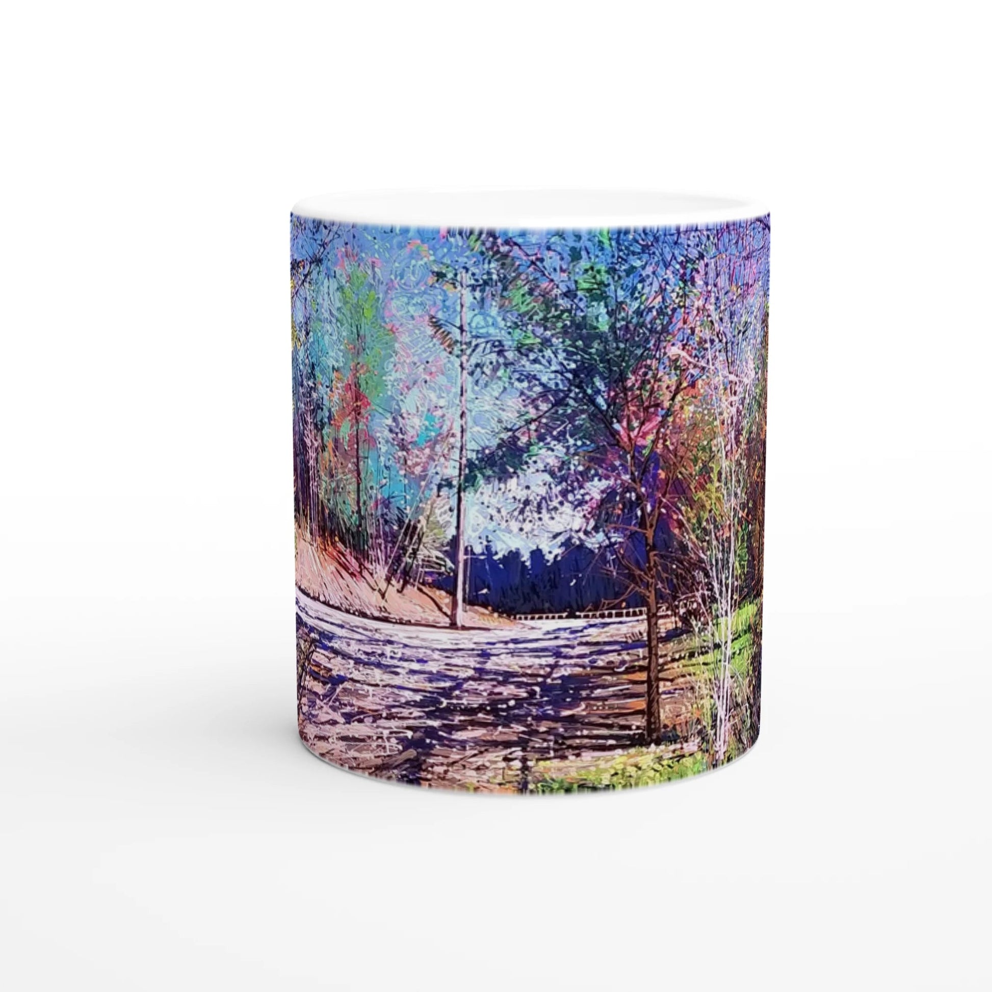 Road twist - White 11oz Ceramic Mug - eduardgurevich
