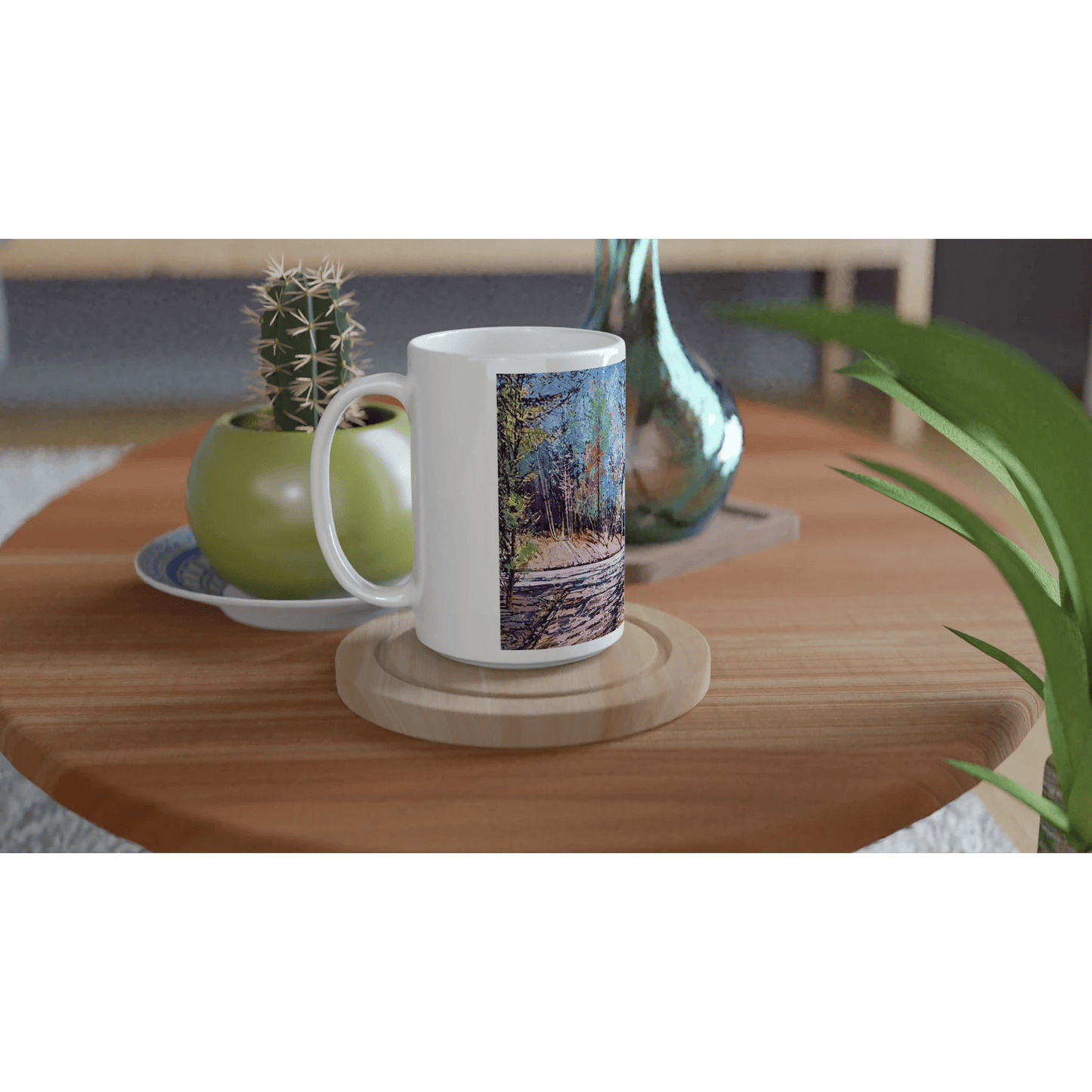 Road twist - White 15oz Ceramic Mug - eduardgurevich