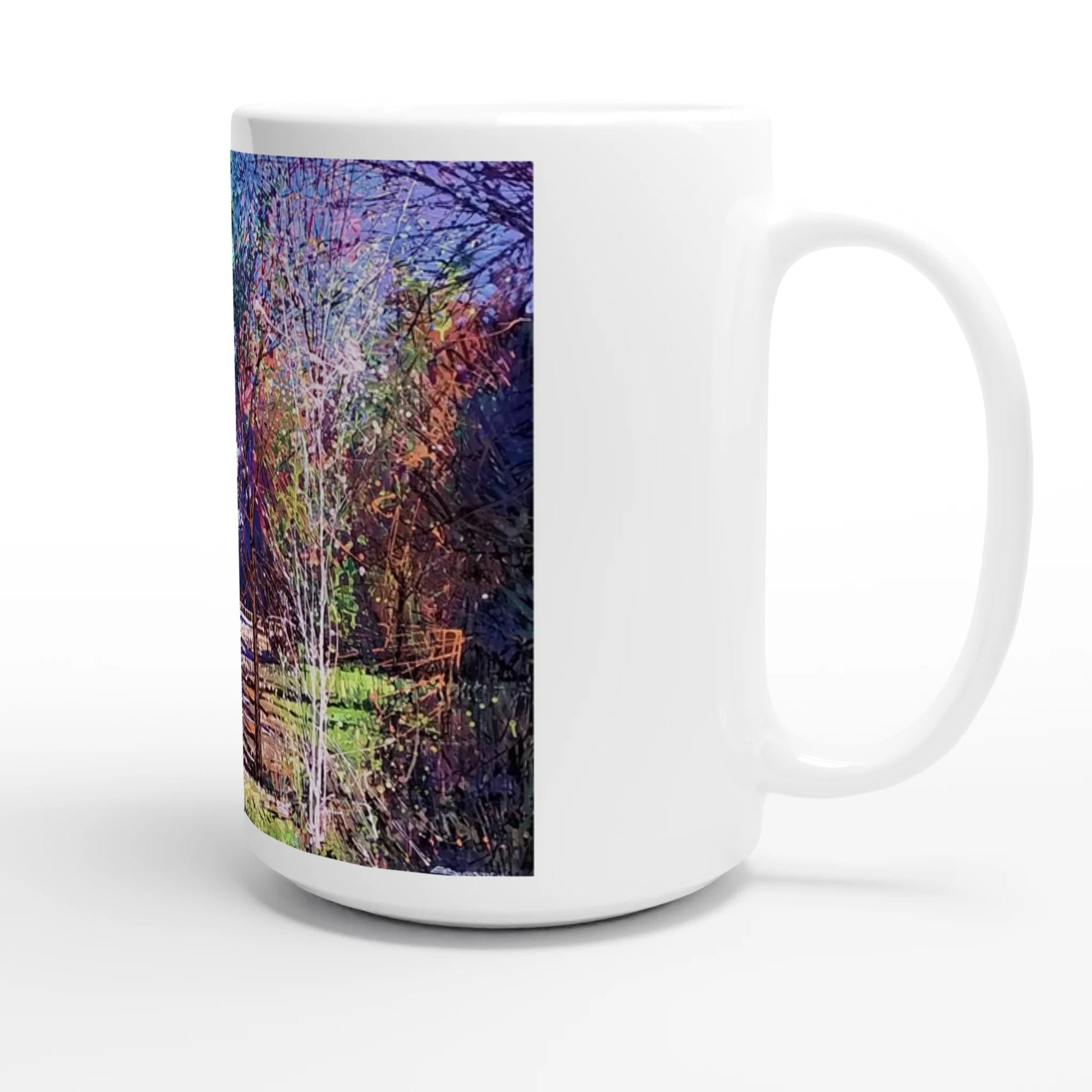 Road twist - White 15oz Ceramic Mug - eduardgurevich