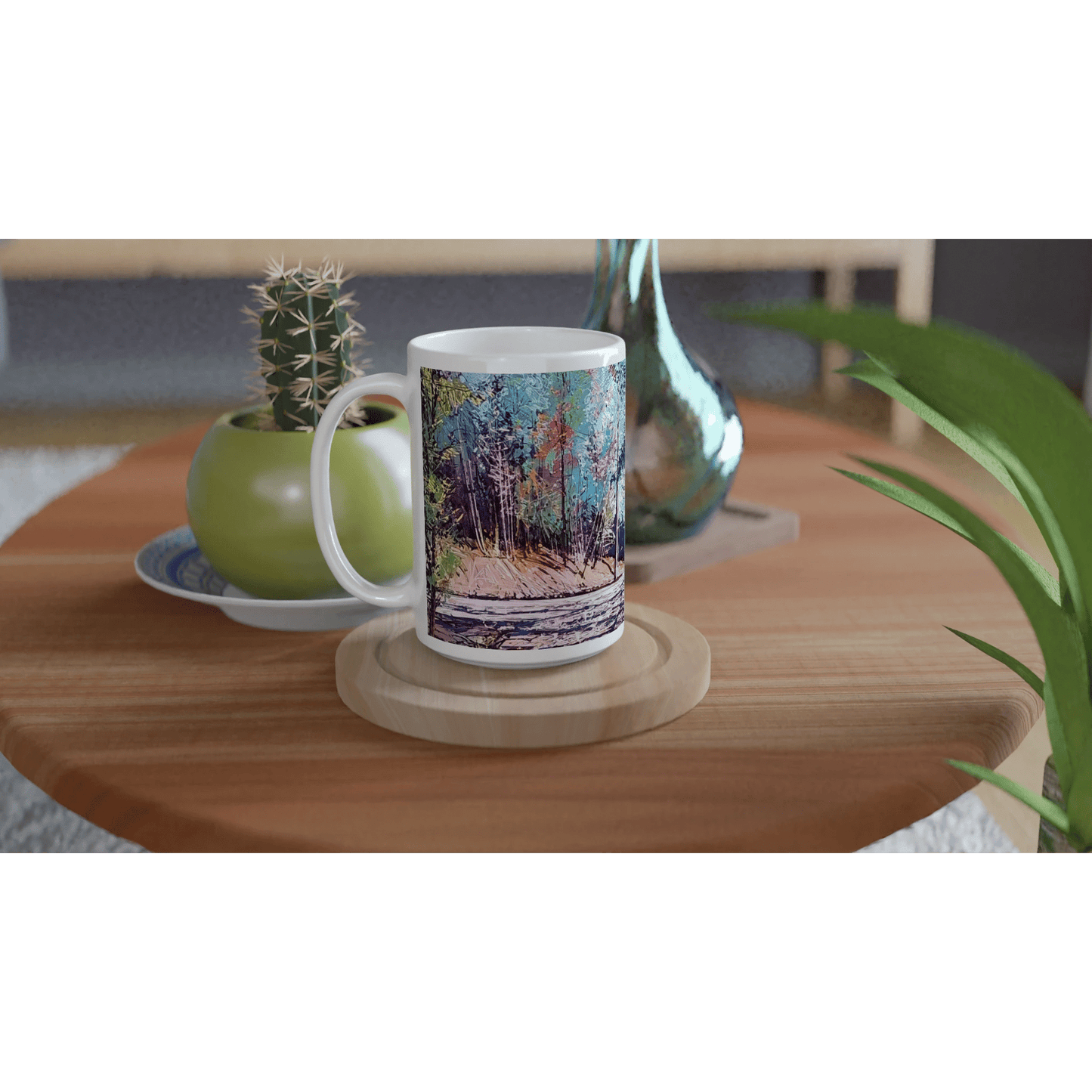 Road twist - White 15oz Ceramic Mug - eduardgurevich