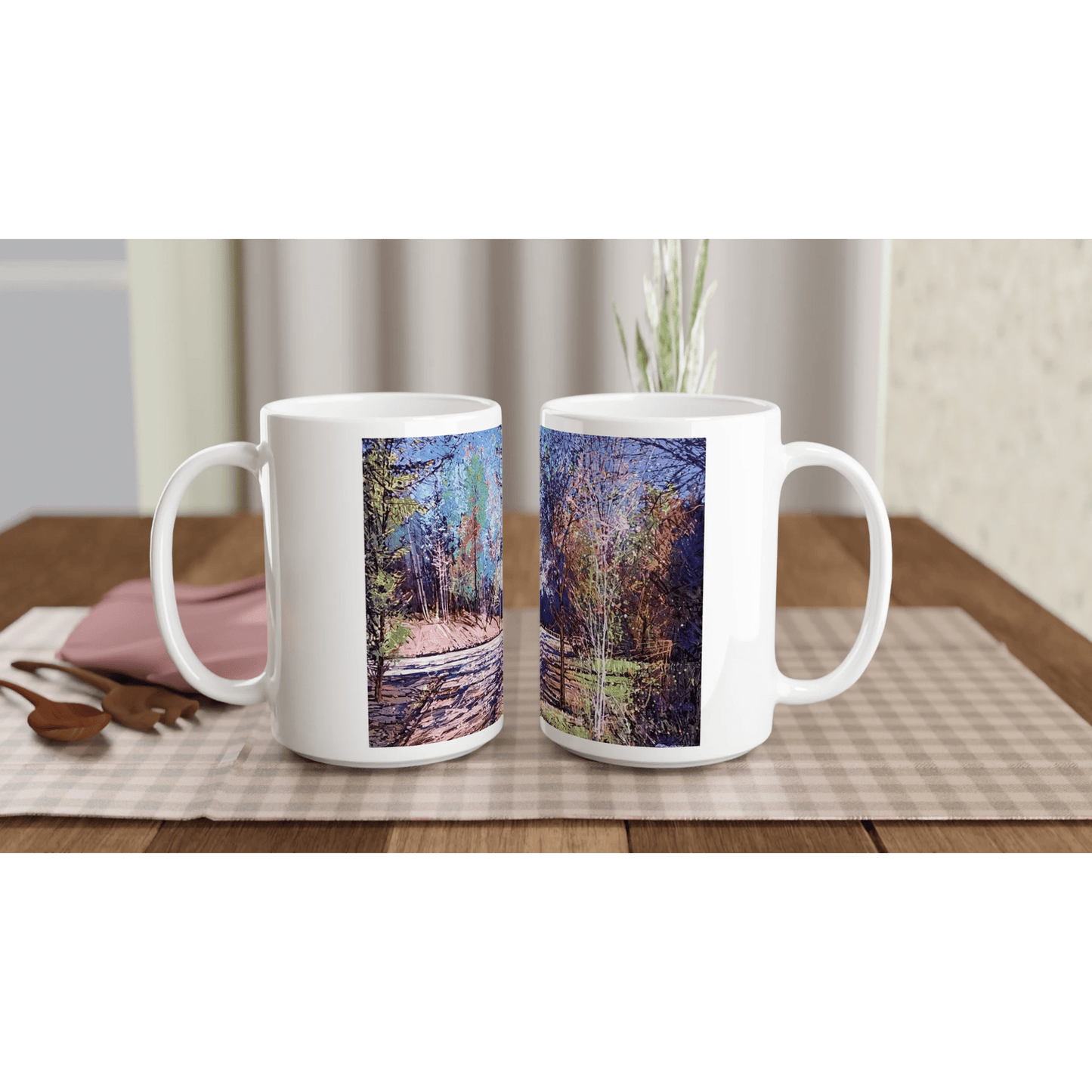 Road twist - White 15oz Ceramic Mug - eduardgurevich