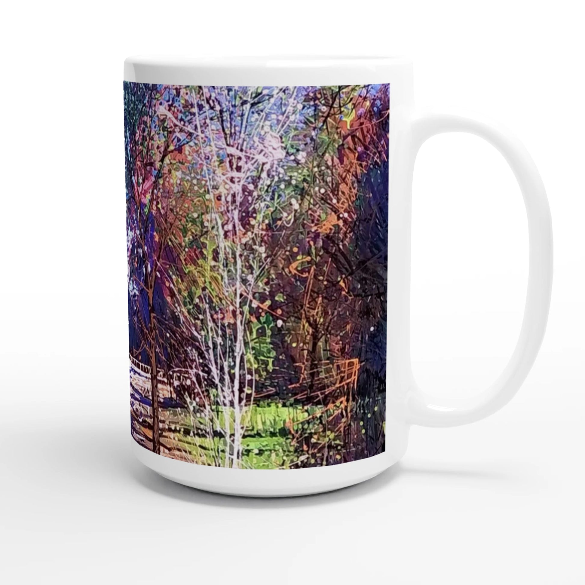 Road twist - White 15oz Ceramic Mug - eduardgurevich