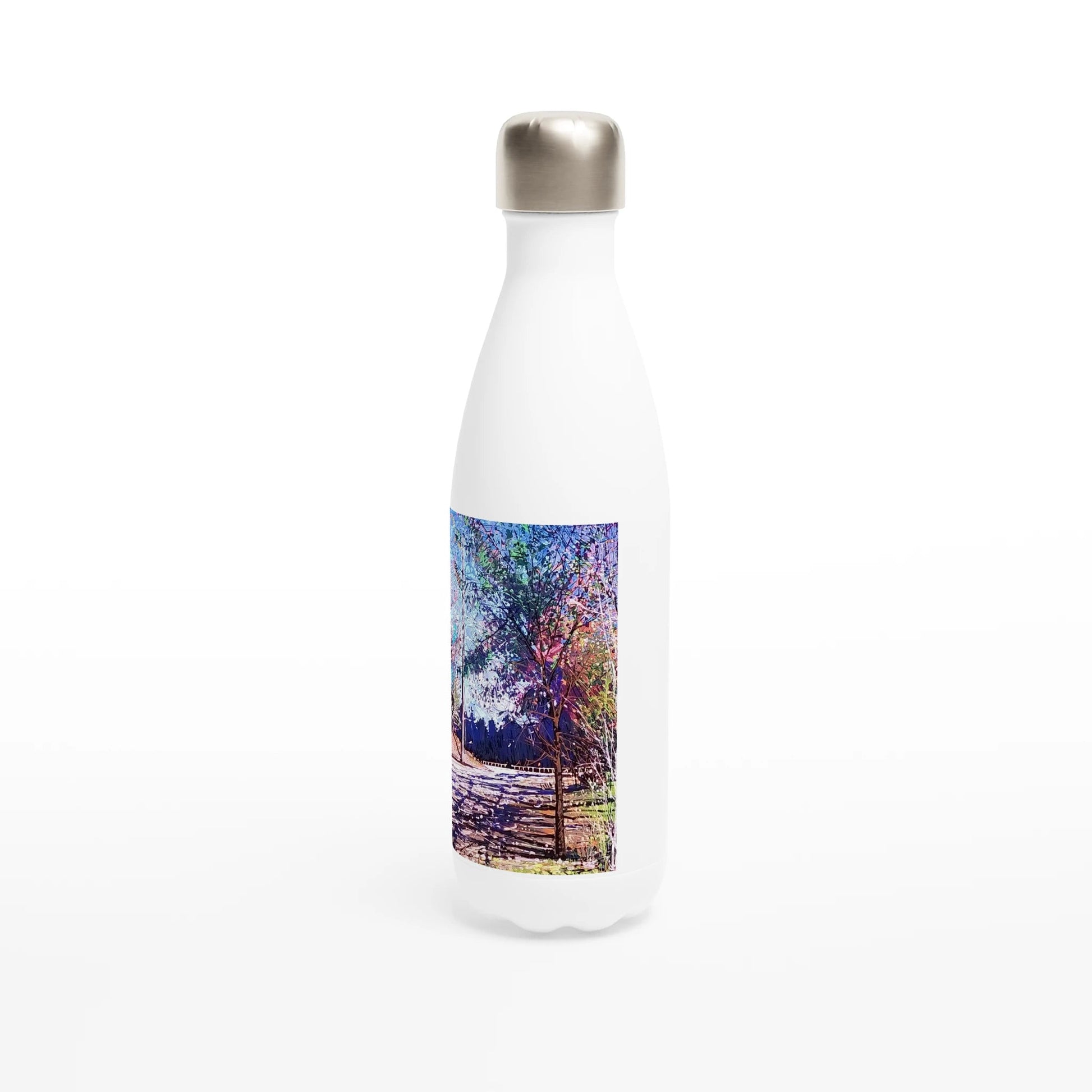 Road twist - White 17oz Stainless Steel Water Bottle - eduardgurevich