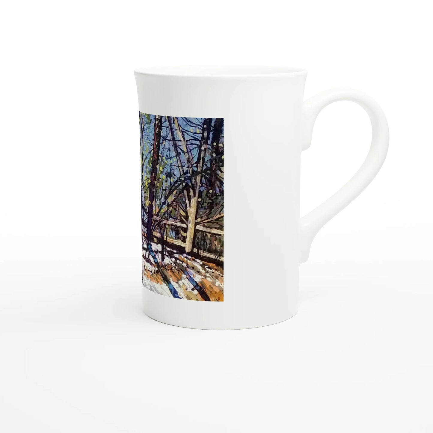 Roadside assistance - White 10oz Porcelain Slim Mug - eduardgurevich