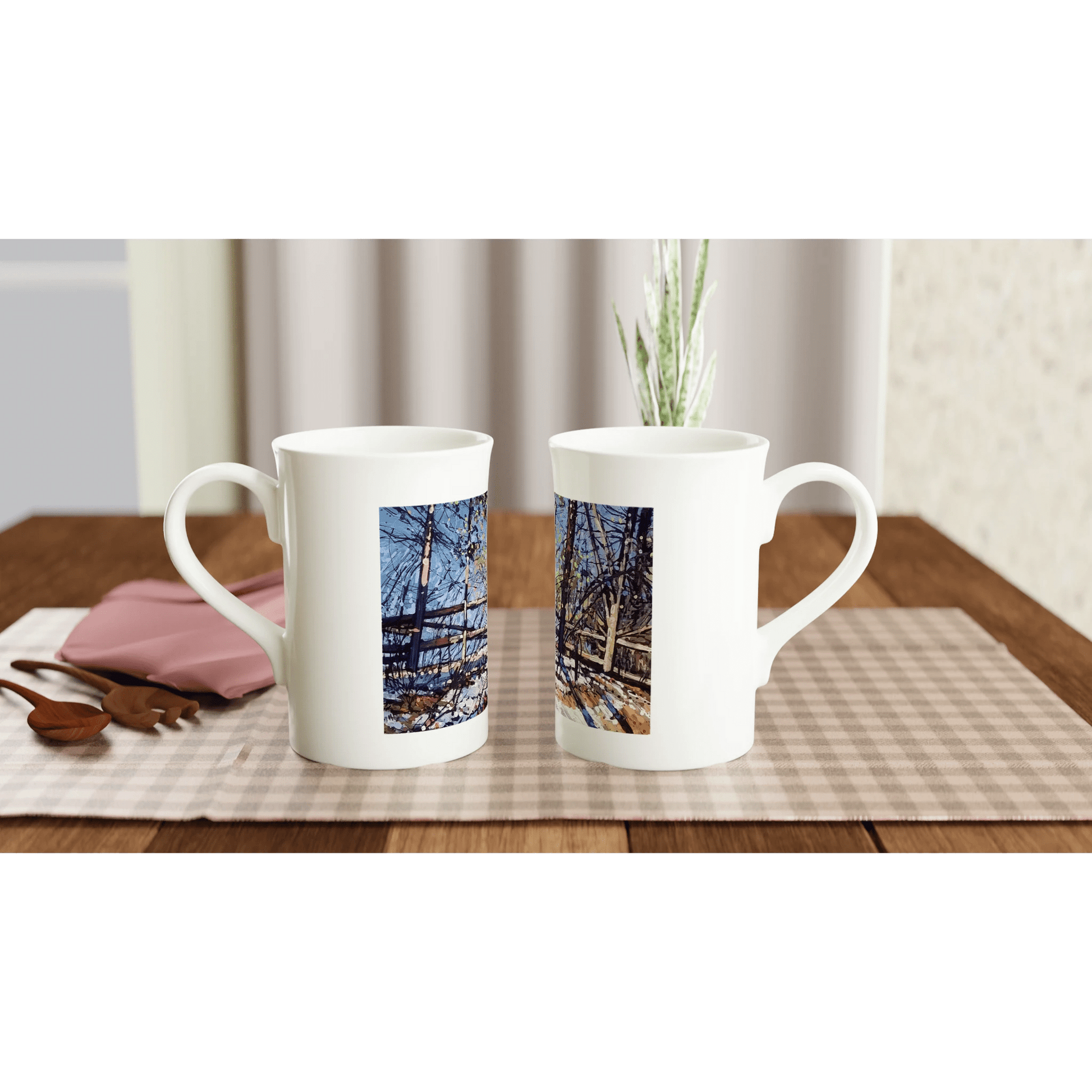 Roadside assistance - White 10oz Porcelain Slim Mug - eduardgurevich