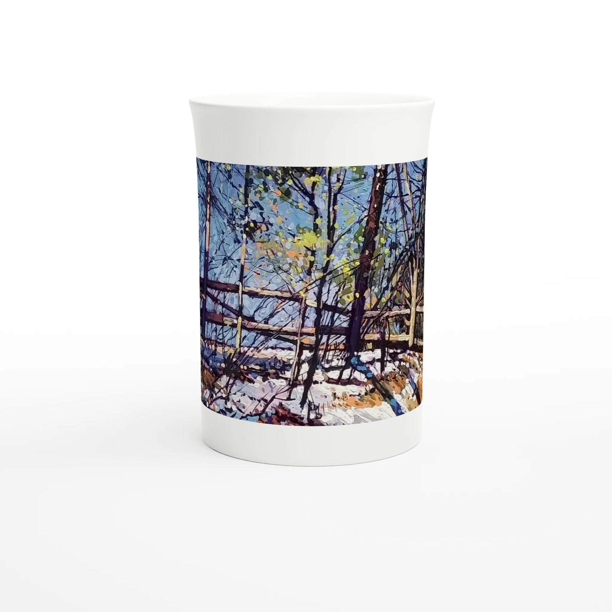 Roadside assistance - White 10oz Porcelain Slim Mug - eduardgurevich