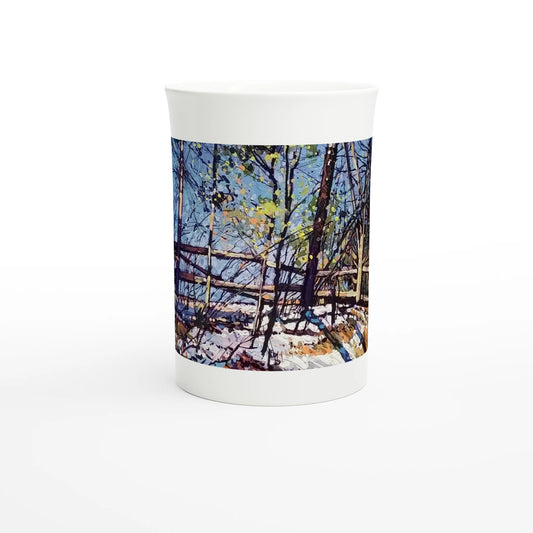 Roadside assistance - White 10oz Porcelain Slim Mug - eduardgurevich