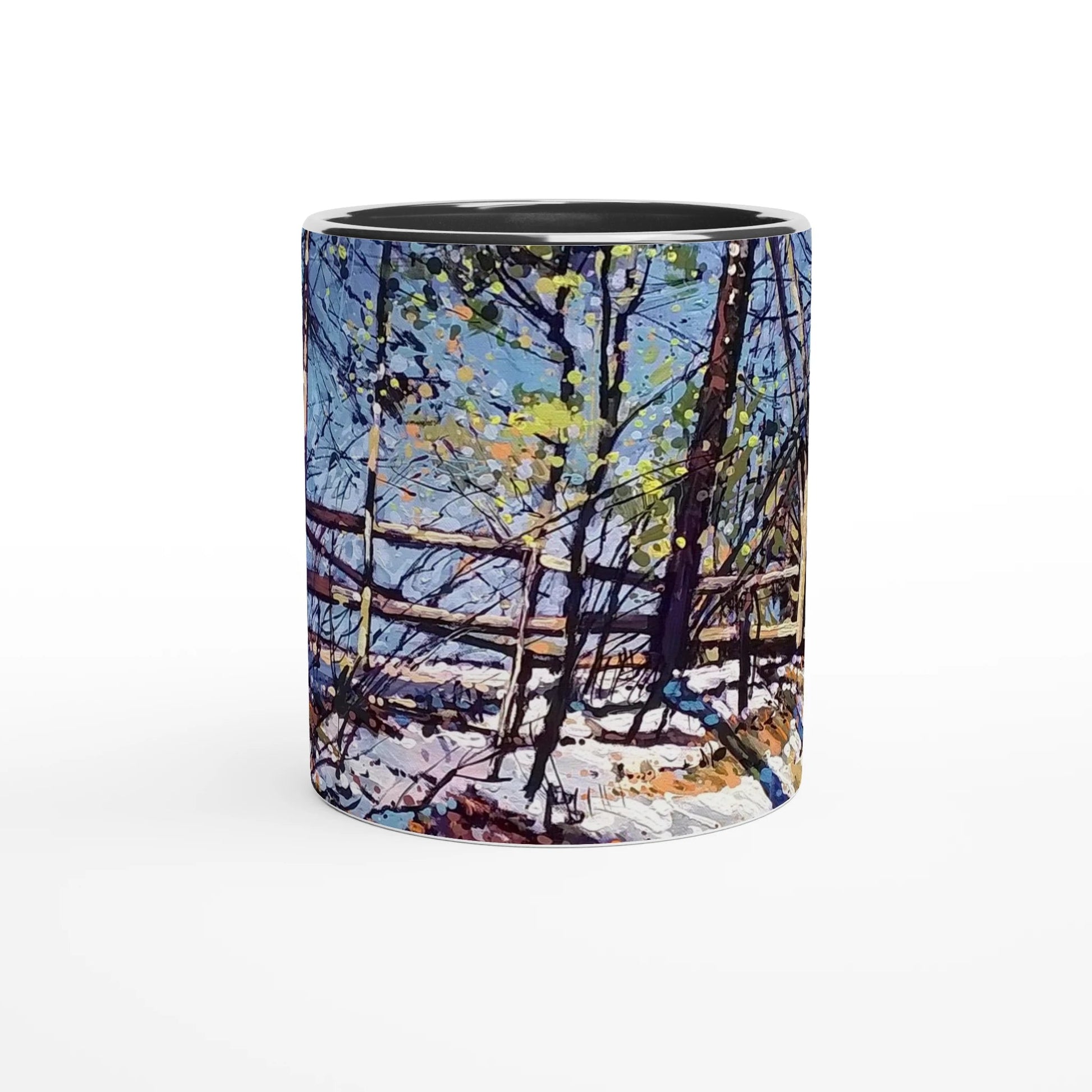 Roadside assistance - White 11oz Ceramic Mug with Color Inside - eduardgurevich