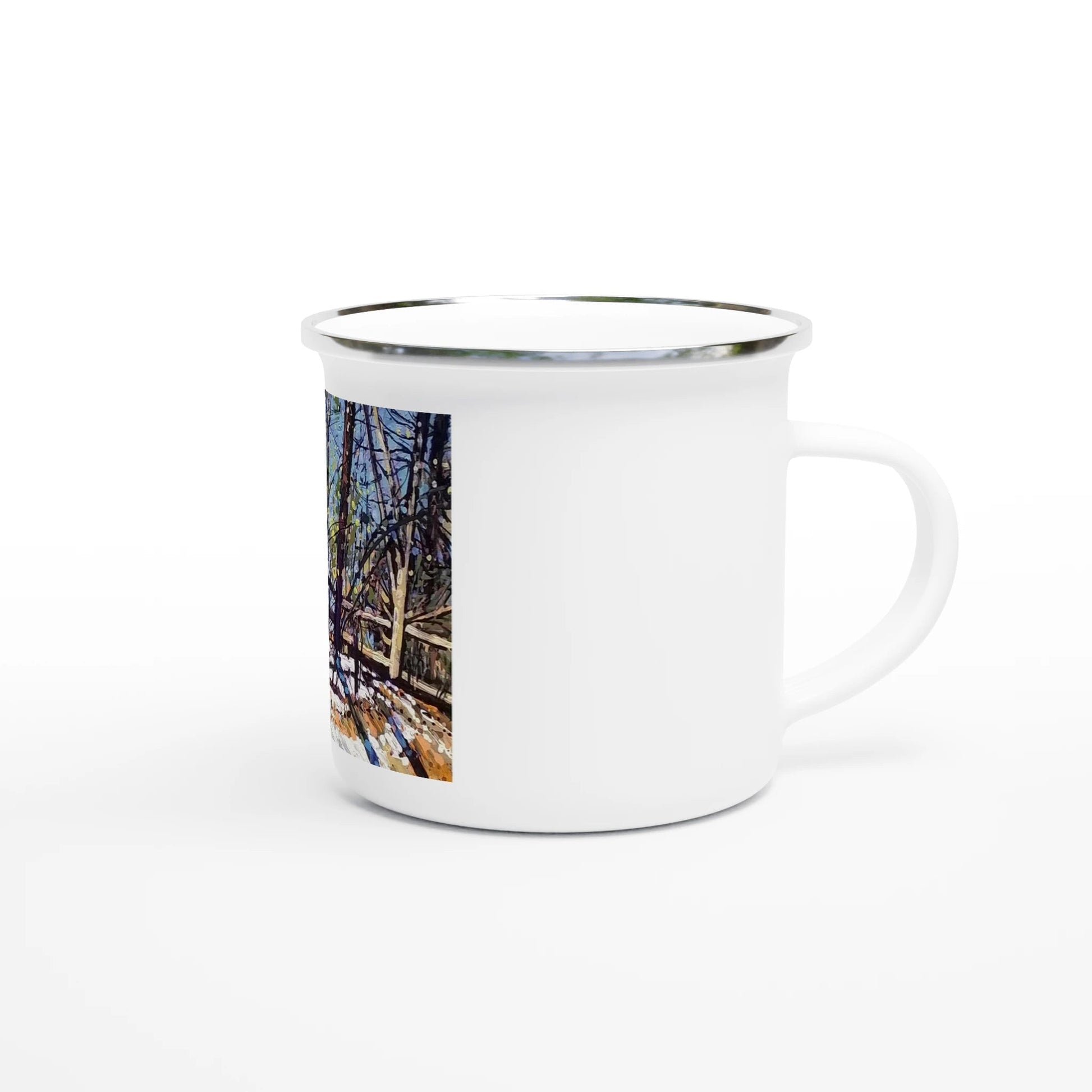 Roadside assistance - White 12oz Enamel Mug - eduardgurevich