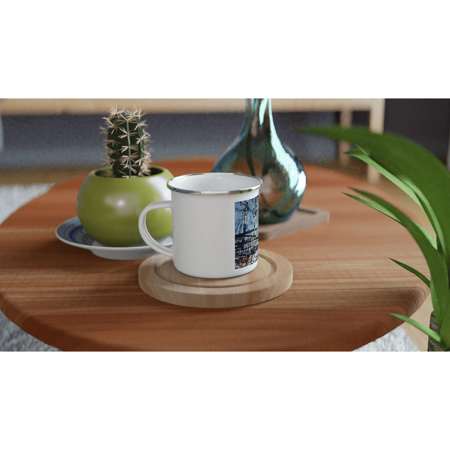 Roadside assistance - White 12oz Enamel Mug - eduardgurevich