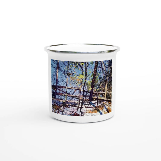 Roadside assistance - White 12oz Enamel Mug - eduardgurevich