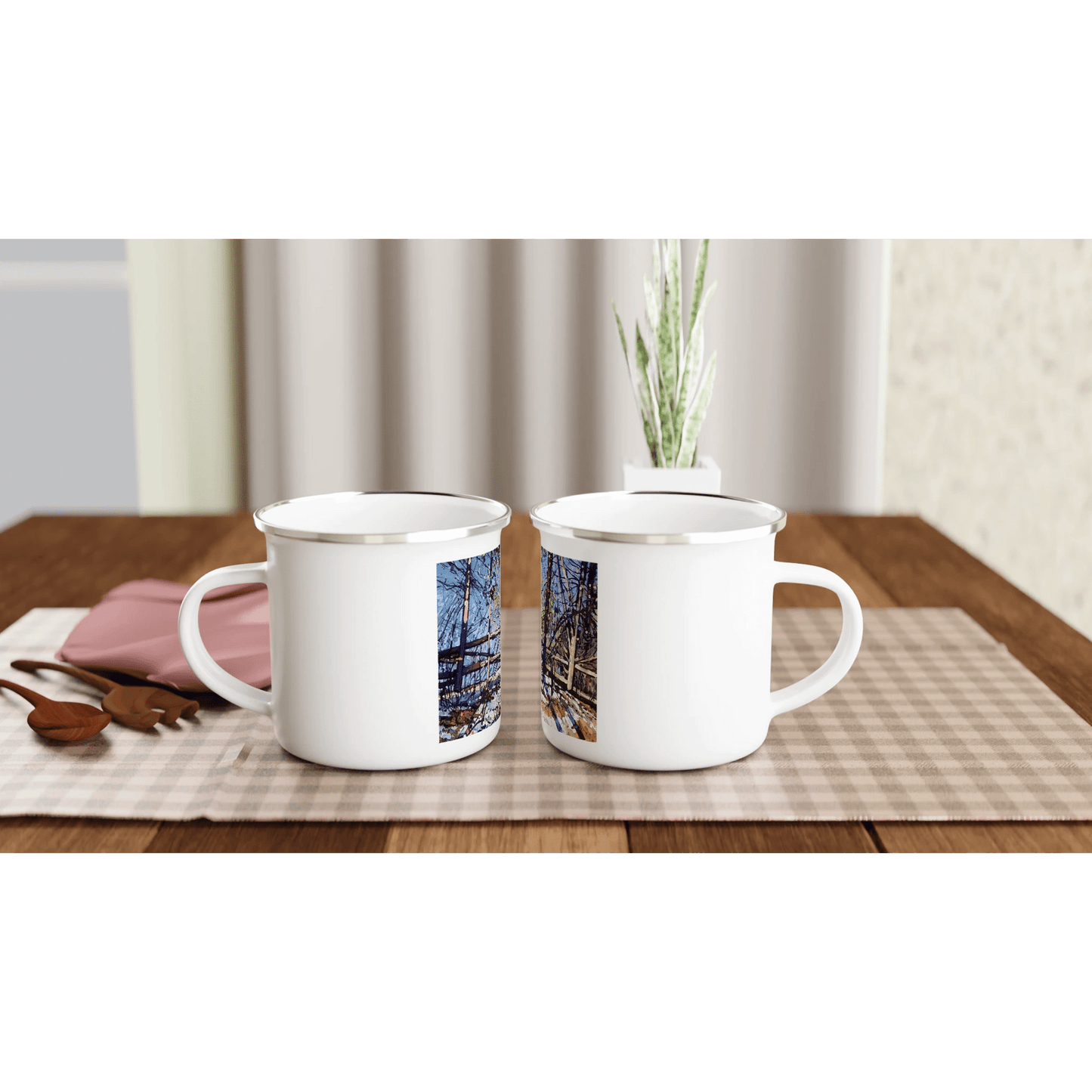 Roadside assistance - White 12oz Enamel Mug - eduardgurevich