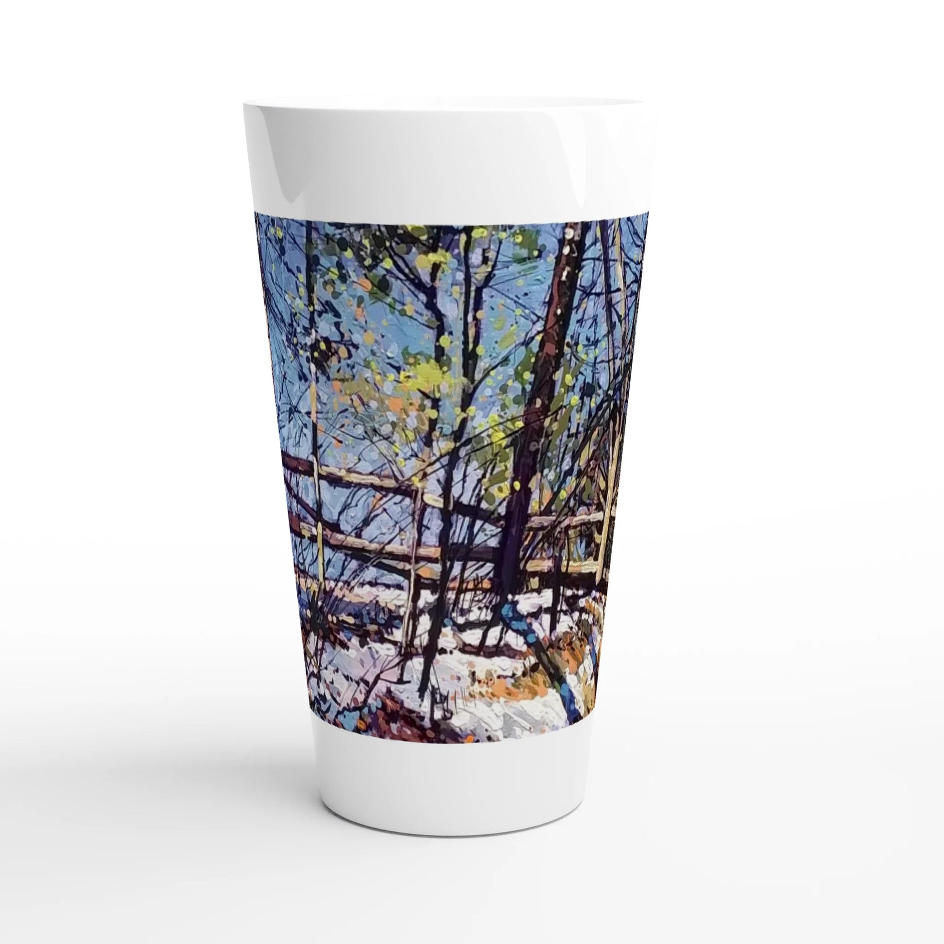 Roadside assistance - White Latte 17oz Ceramic Mug - eduardgurevich