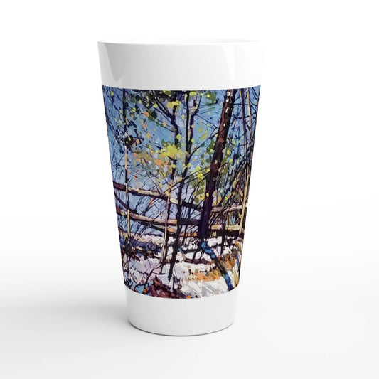 Roadside assistance - White Latte 17oz Ceramic Mug - eduardgurevich