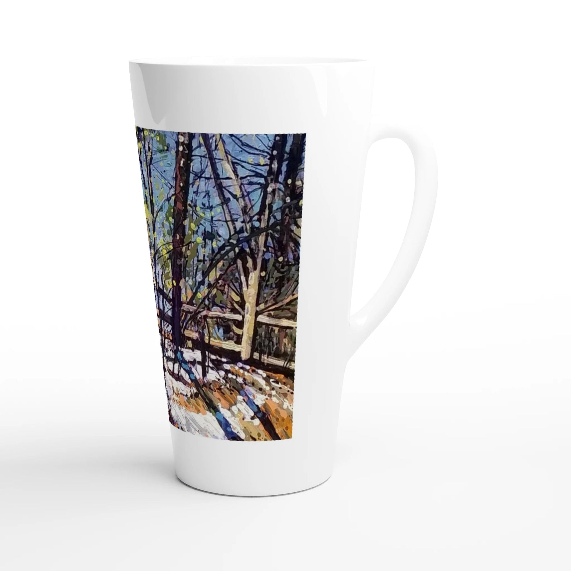 Roadside assistance - White Latte 17oz Ceramic Mug - eduardgurevich