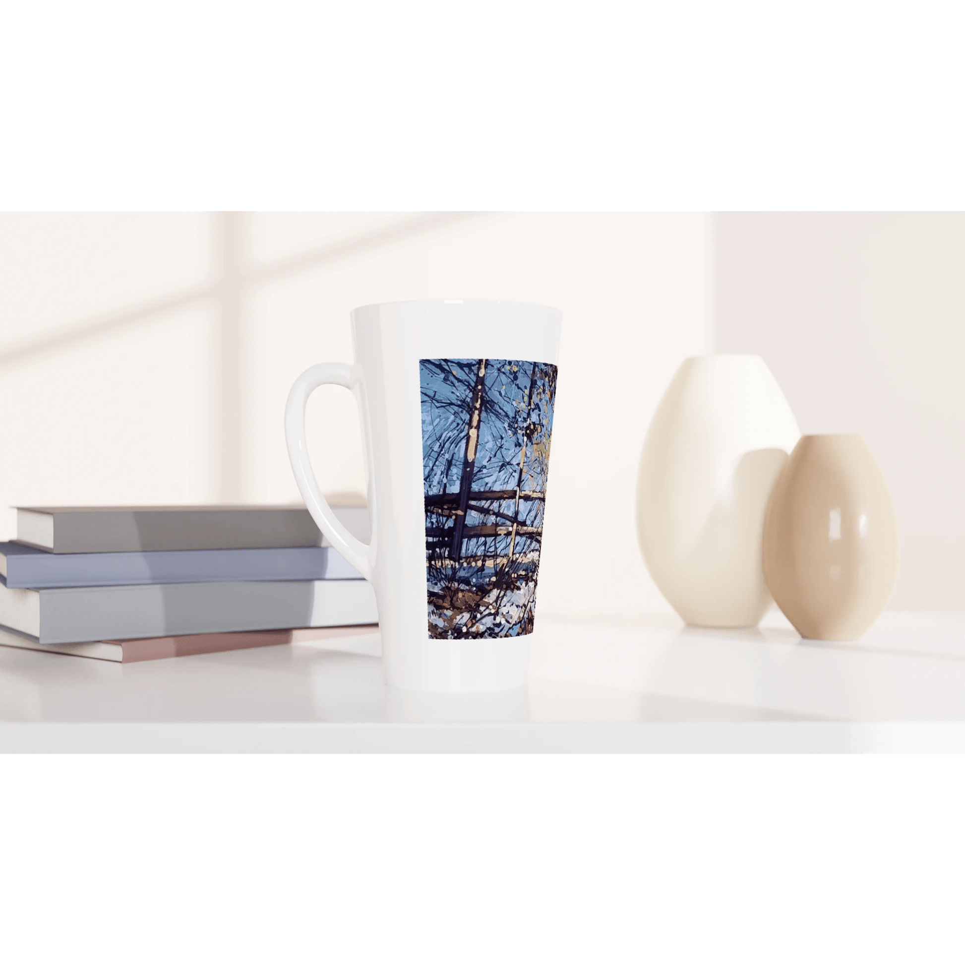 Roadside assistance - White Latte 17oz Ceramic Mug - eduardgurevich