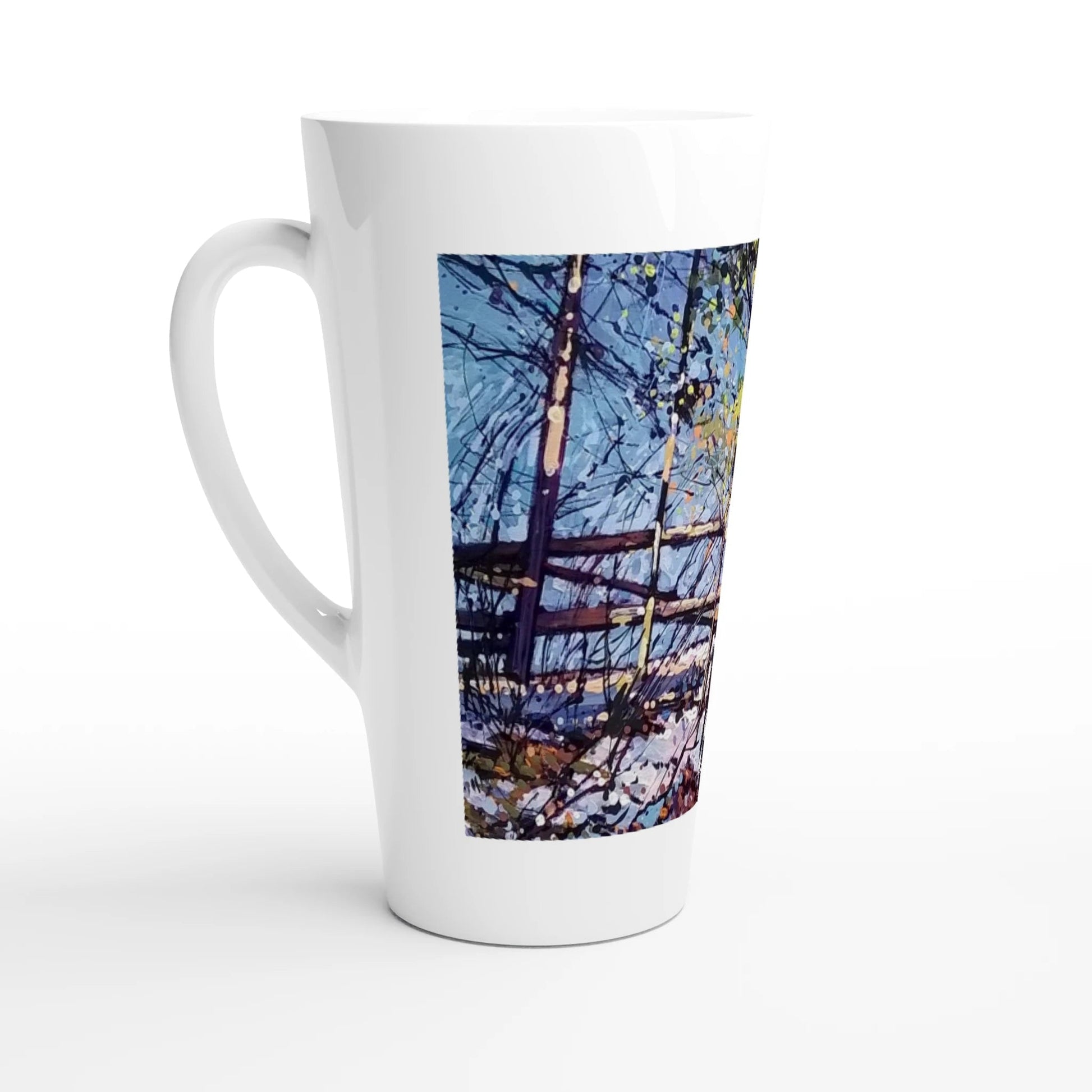 Roadside assistance - White Latte 17oz Ceramic Mug - eduardgurevich