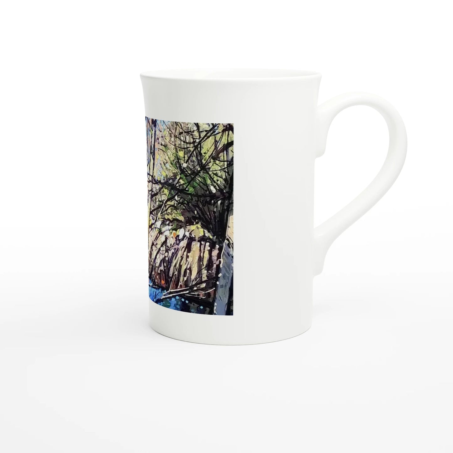 Rumors - White 10oz Porcelain Slim Mug - eduardgurevich