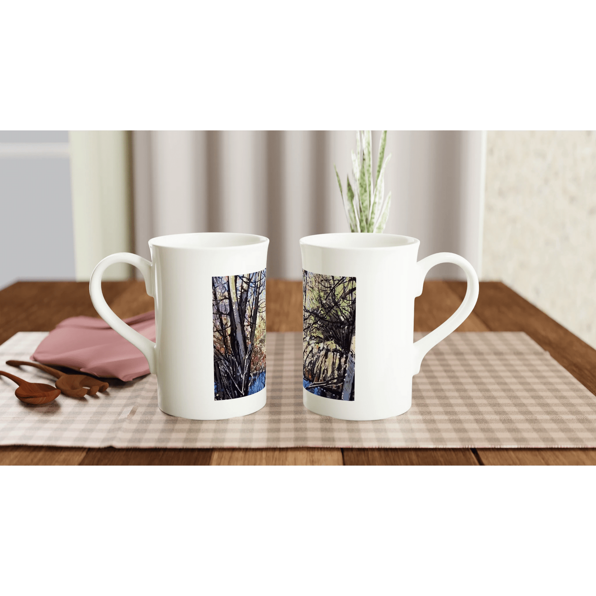 Rumors - White 10oz Porcelain Slim Mug - eduardgurevich