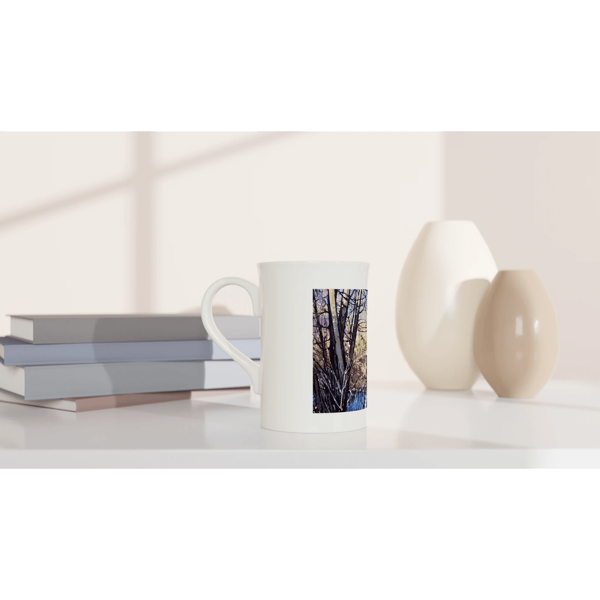 Rumors - White 10oz Porcelain Slim Mug - eduardgurevich