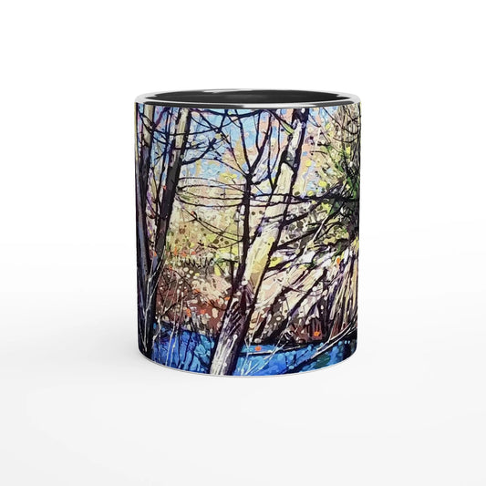 Rumors - White 11oz Ceramic Mug with Color Inside - eduardgurevich