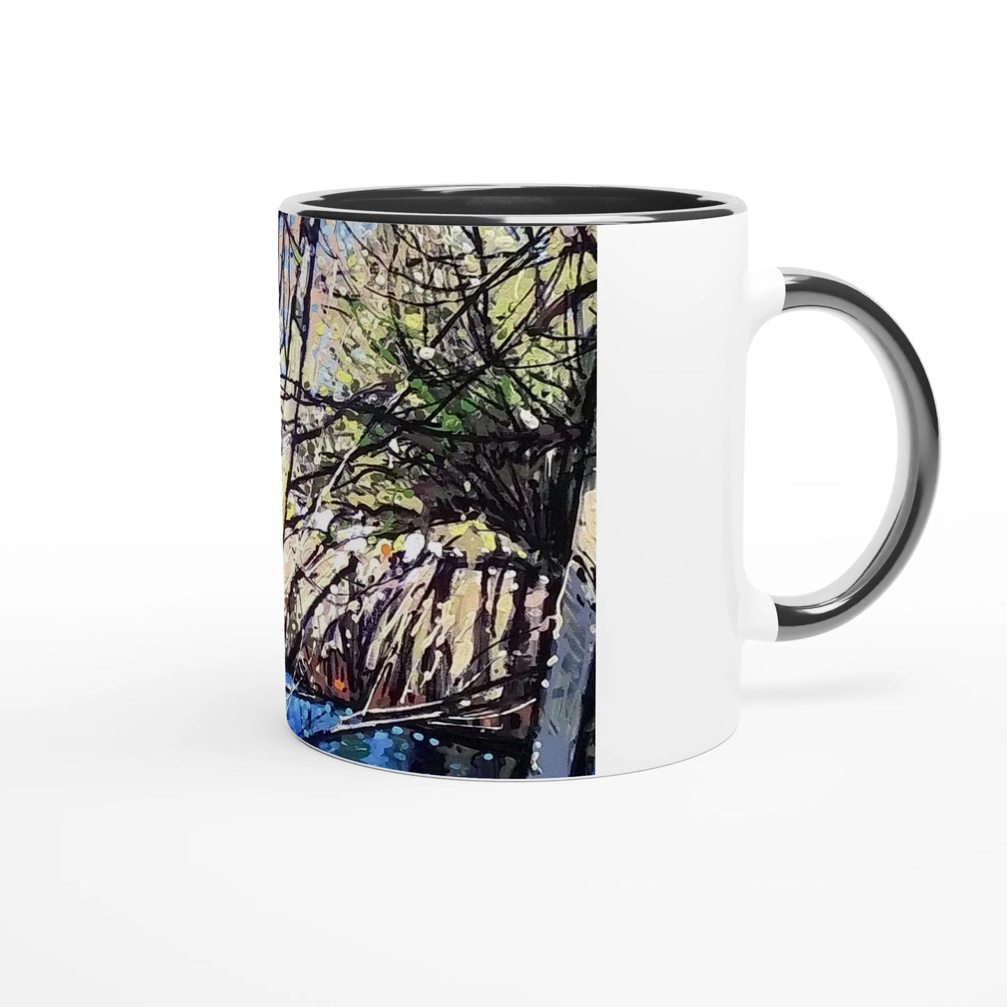 Rumors - White 11oz Ceramic Mug with Color Inside - eduardgurevich