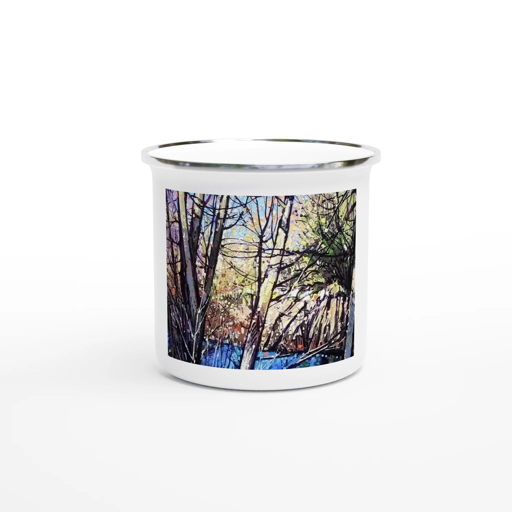 Rumors - White 12oz Enamel Mug - eduardgurevich