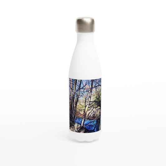 Rumors - White 17oz Stainless Steel Water Bottle - eduardgurevich