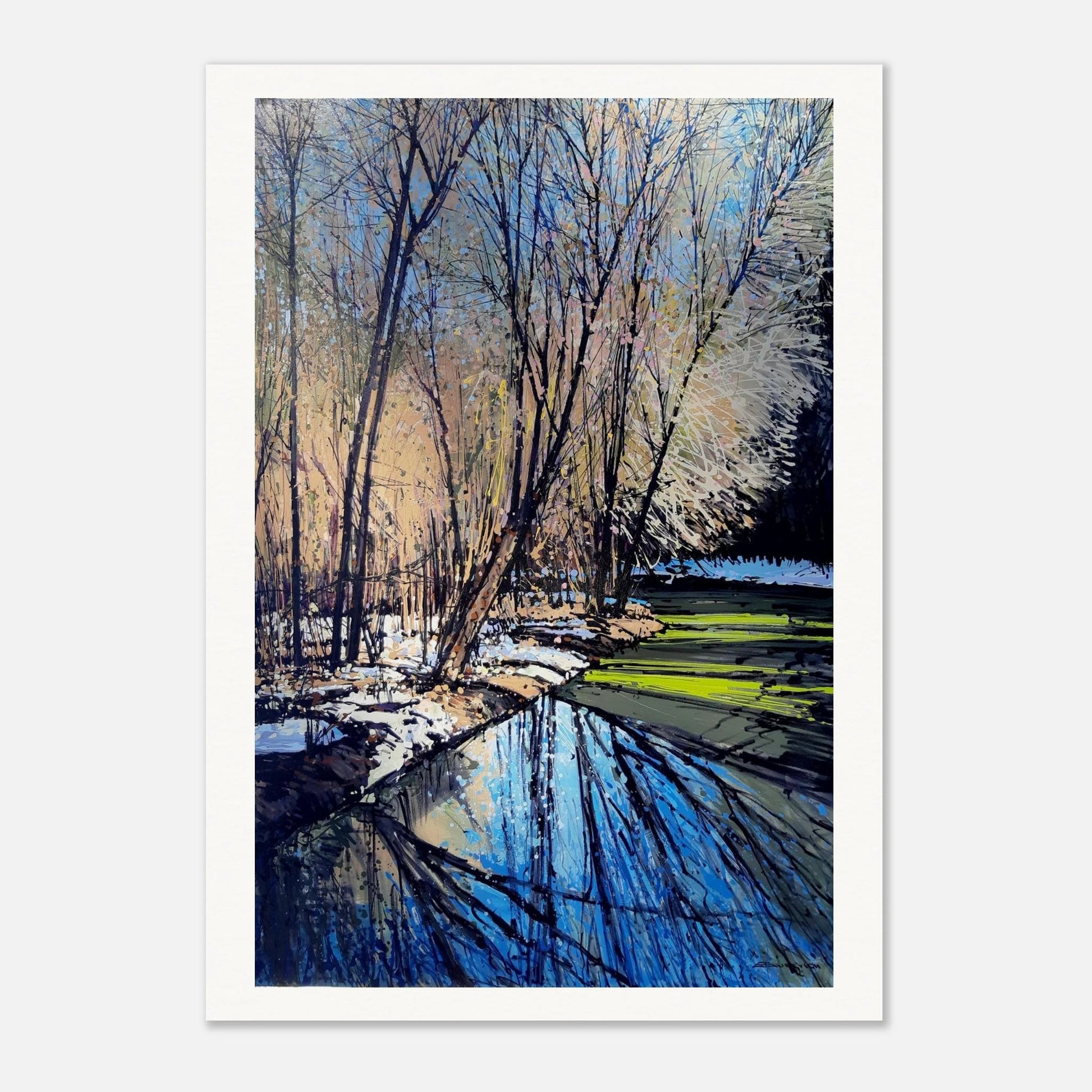 Running away - Museum - Quality Matte Paper Poster - eduardgurevich 60x90 cm / 24x36″