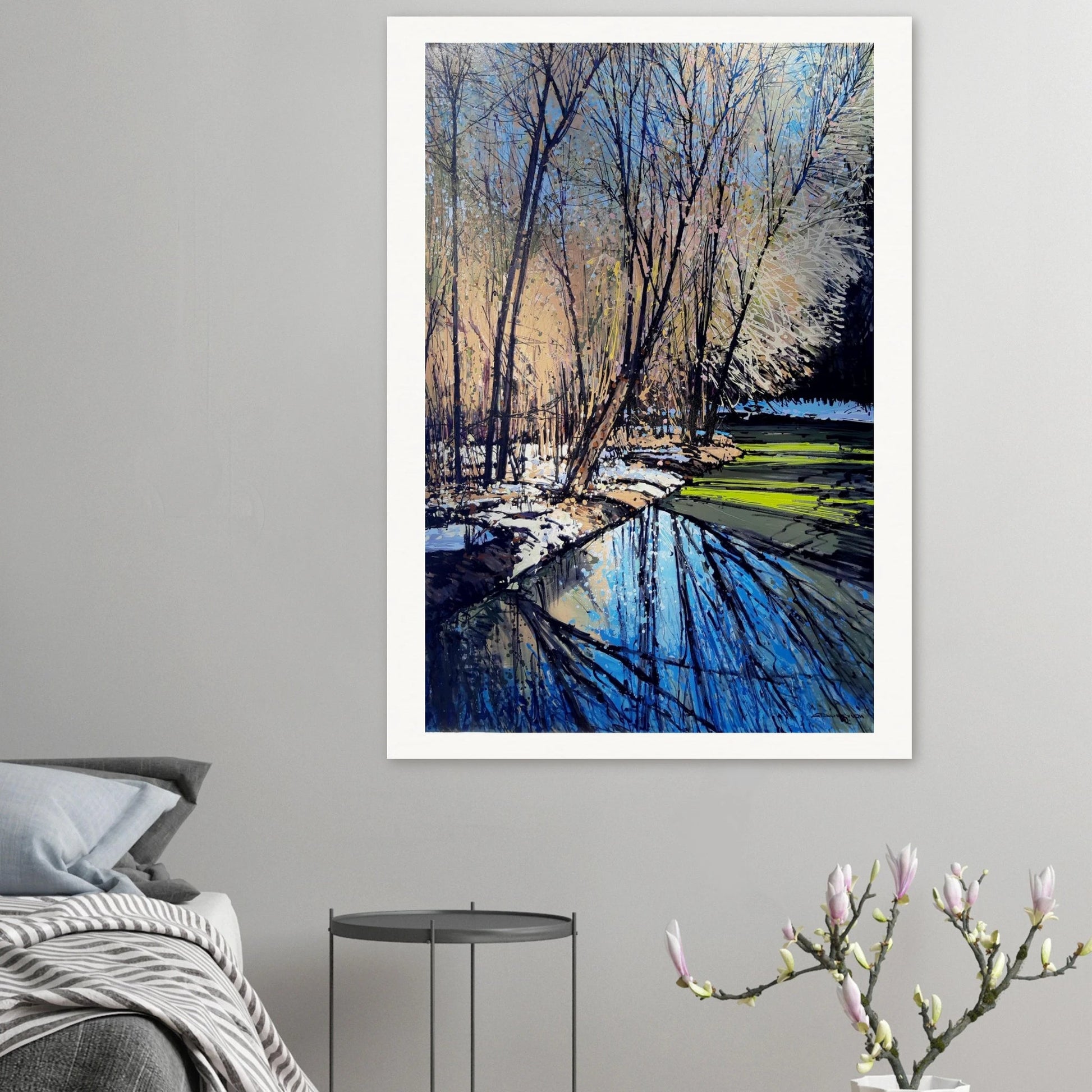 Running away - Museum - Quality Matte Paper Poster - eduardgurevich 60x90 cm / 24x36″