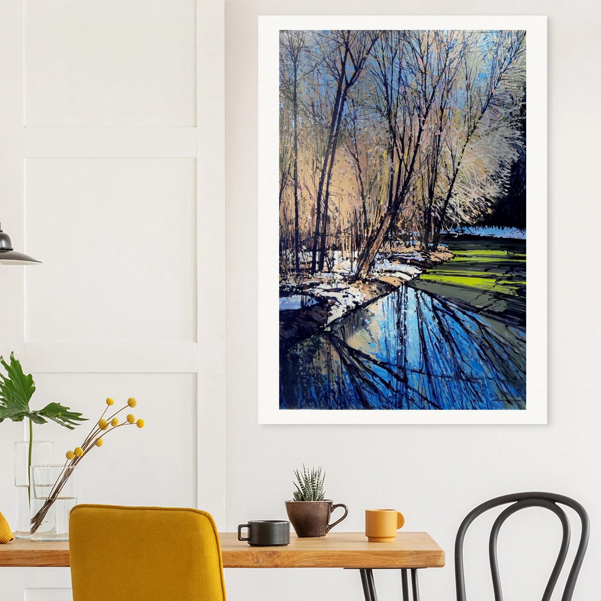 Running away - Museum - Quality Matte Paper Poster - eduardgurevich 60x90 cm / 24x36″
