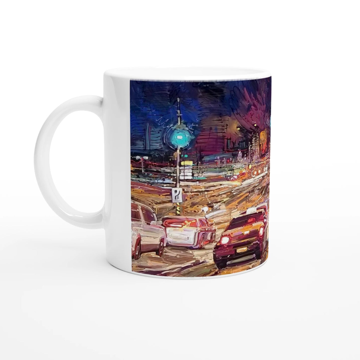 Saturday night - 11oz Ceramic Mug - eduardgurevich