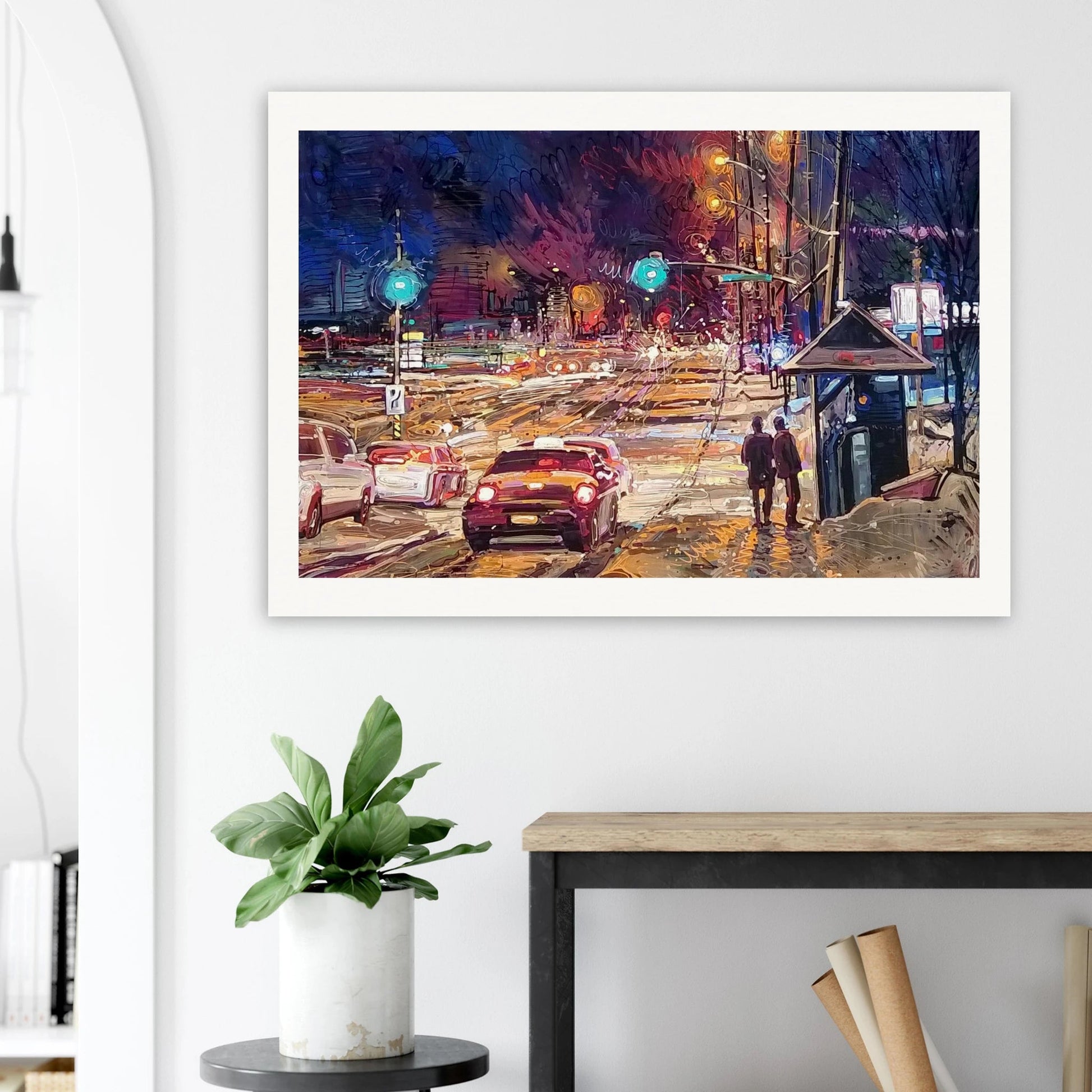Saturday night - Museum - Quality Matte Paper Poster - eduardgurevich 60x90 cm / 24x36″