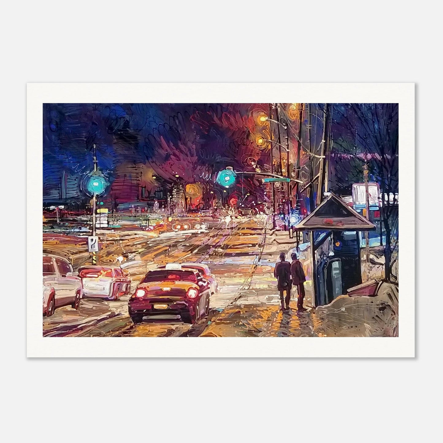 Saturday night - Museum - Quality Matte Paper Poster - eduardgurevich 60x90 cm / 24x36″
