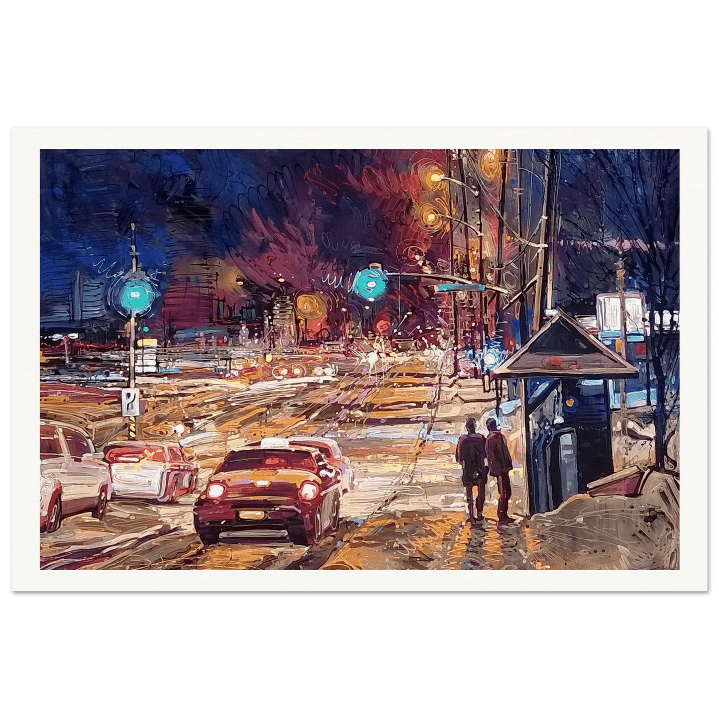Saturday night - Museum - Quality Matte Paper Poster - eduardgurevich 60x90 cm / 24x36″