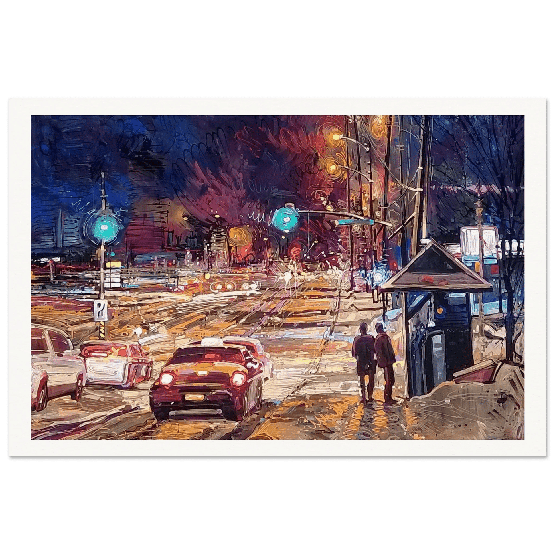 Saturday night - Museum - Quality Matte Paper Poster - eduardgurevich 60x90 cm / 24x36″