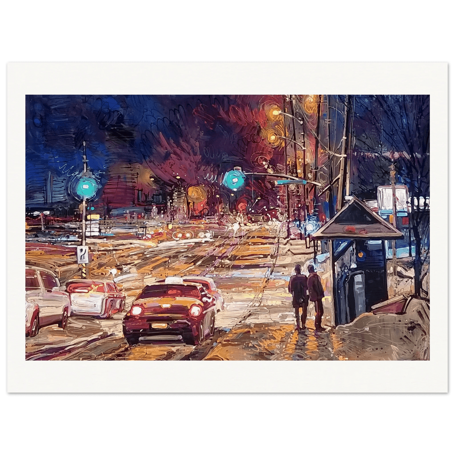 Saturday night - Museum - Quality Matte Paper Poster - eduardgurevich 75x100 cm / 30x40″