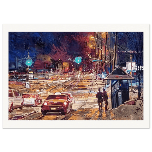 Saturday night - Museum - Quality Matte Paper Poster - eduardgurevich A0 (84.1 x 118.9 cm)