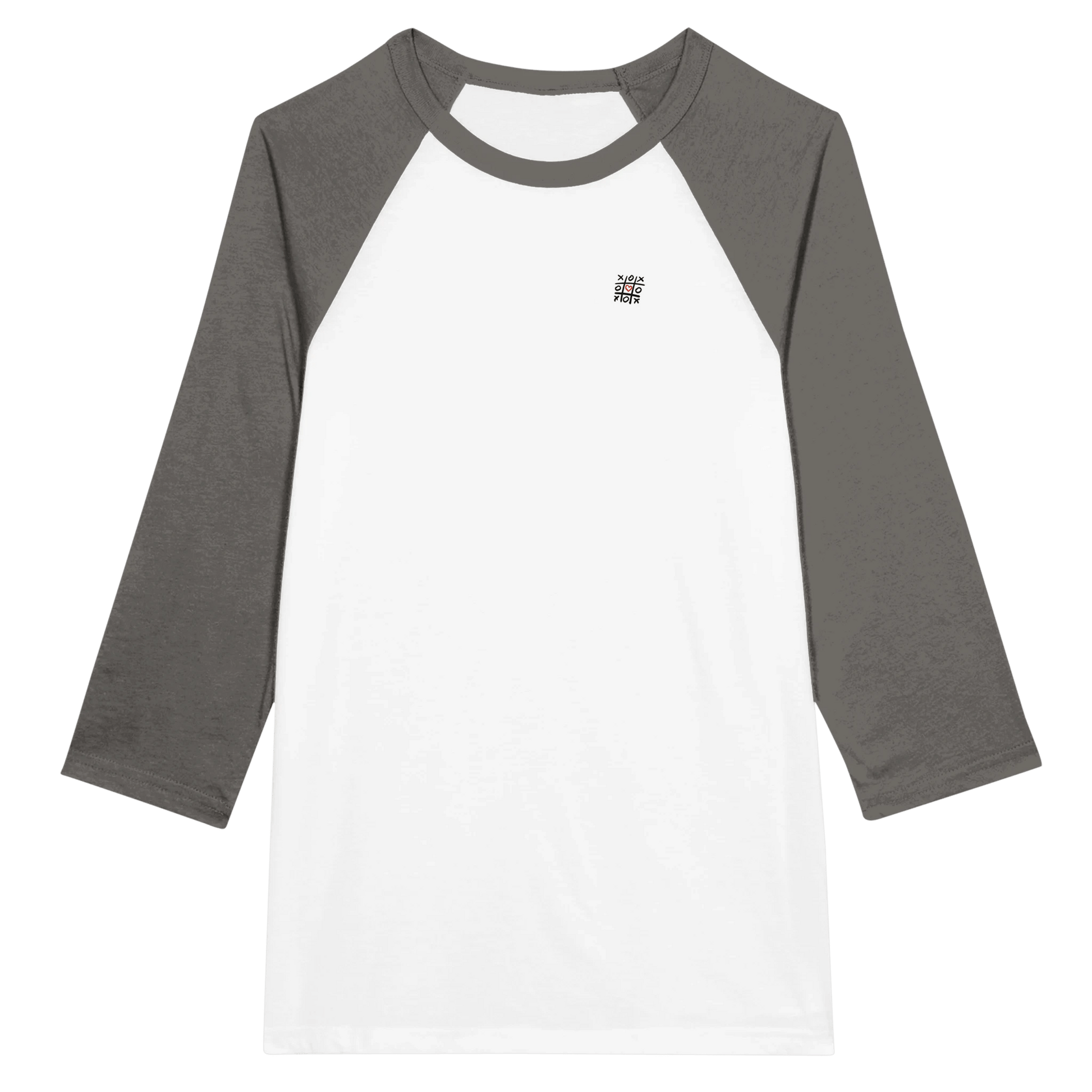 Scary forecas - Unisex 3/4 sleeve Raglan T-shirt - eduardgurevich XL White and Black
