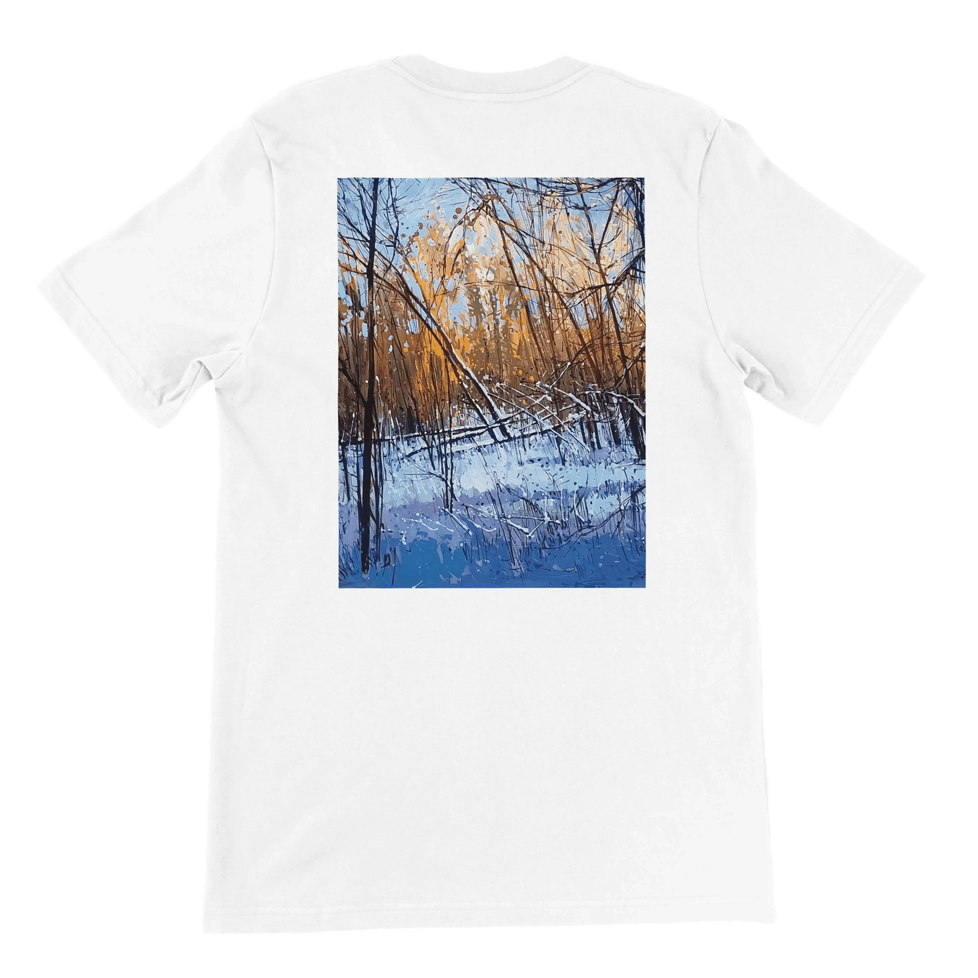 Scary forecast - Premium Unisex Crewneck T-shirt | Bella + Canvas 3001 - eduardgurevich S