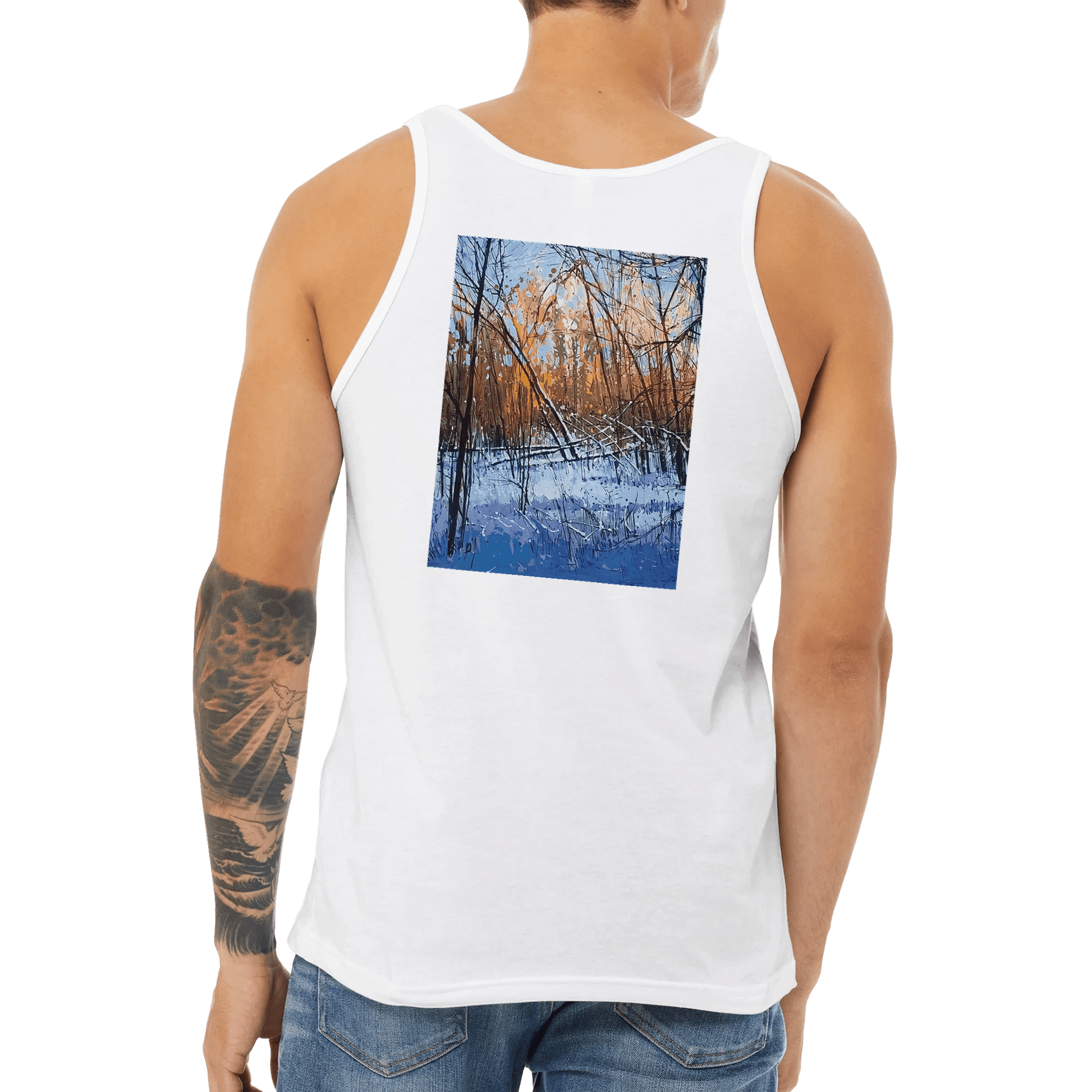 Scary forecast - Premium Unisex Tank Top - eduardgurevich S