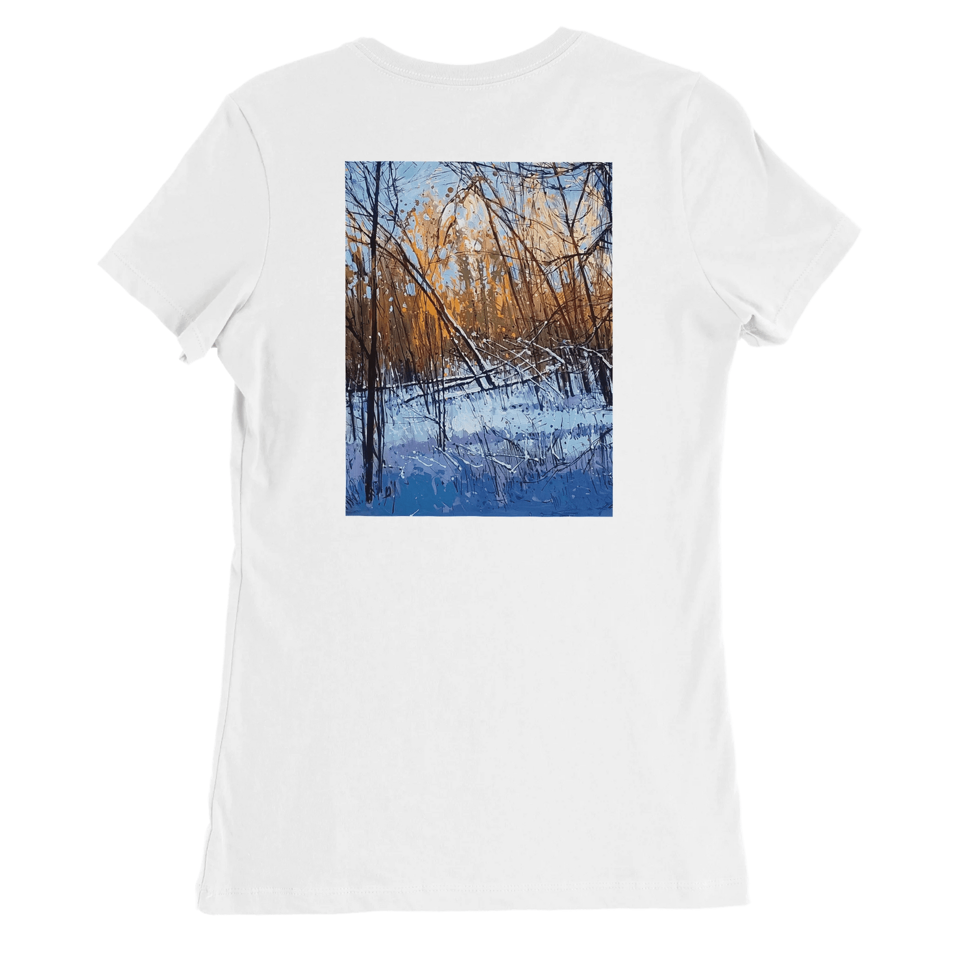 Scary forecast - Premium Womens Crewneck T-shirt | Bella + Canvas 6004 - eduardgurevich S